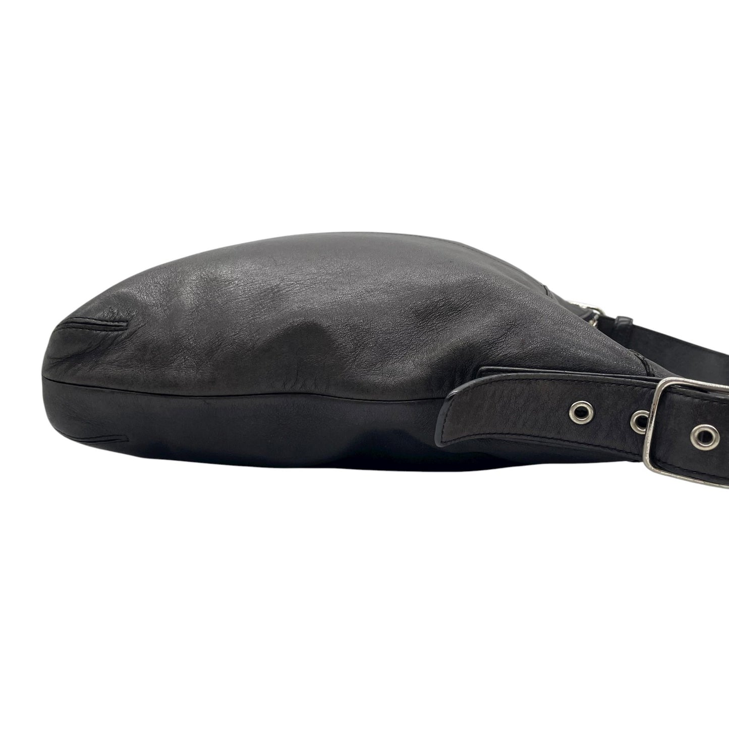 COACH コーチ オールドコーチ レザー ショルダーバッグ ブラック 黒 ヴィンテージ 9188 U2 本革 シンプル ミニマルデザイン USA製 Old Coach Shoulder Bag