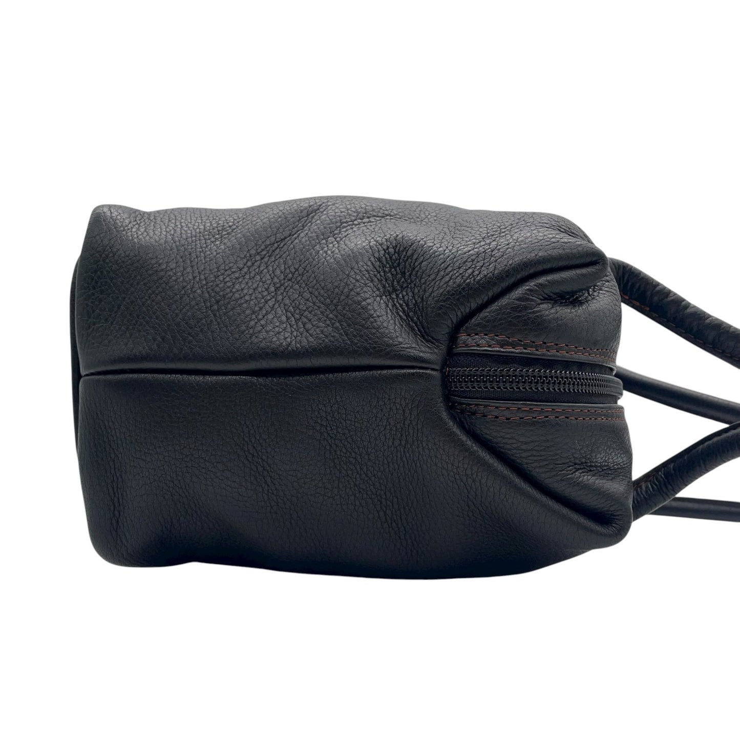 トリコサ TRICOSA レザー トートバッグ 黒 ブラック 型押しロゴ ショルダー 本革 PC収納可 A4収納可 S93