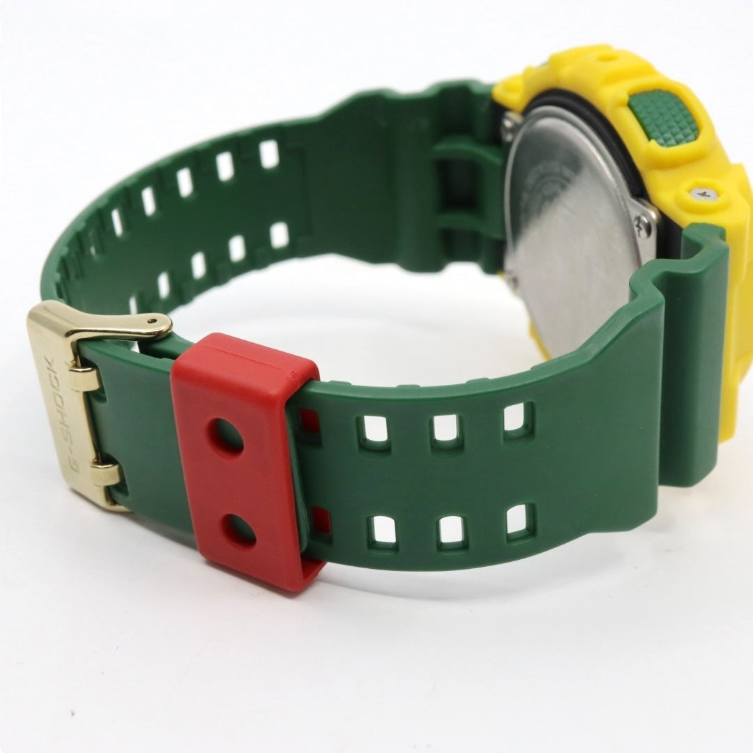 【未使用級/電池交換済】カシオ G-SHOCK GA-110RF ラスタファリアン 腕時計 メンズ アナデジ イエロー グリーン レッド ラスタカラー 20気圧防水 耐磁 JIS1種 耐衝撃構造 ストリート カジュアル ビッグケース クリーニング済み G5