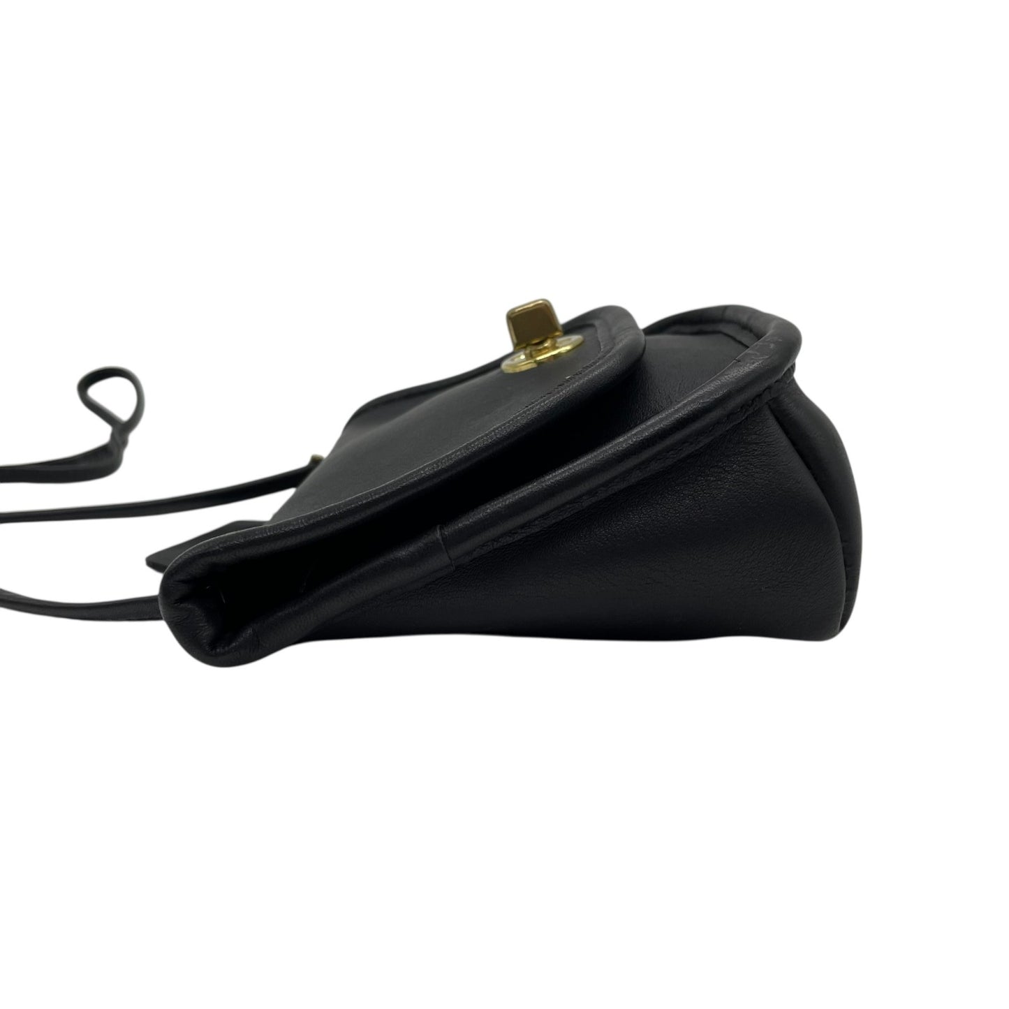 美品 希少 コーチ COACH オールドコーチ ターンロック ショルダーバッグ 9934 黒 ブラック レザー USA製 ヴィンテージ Z2