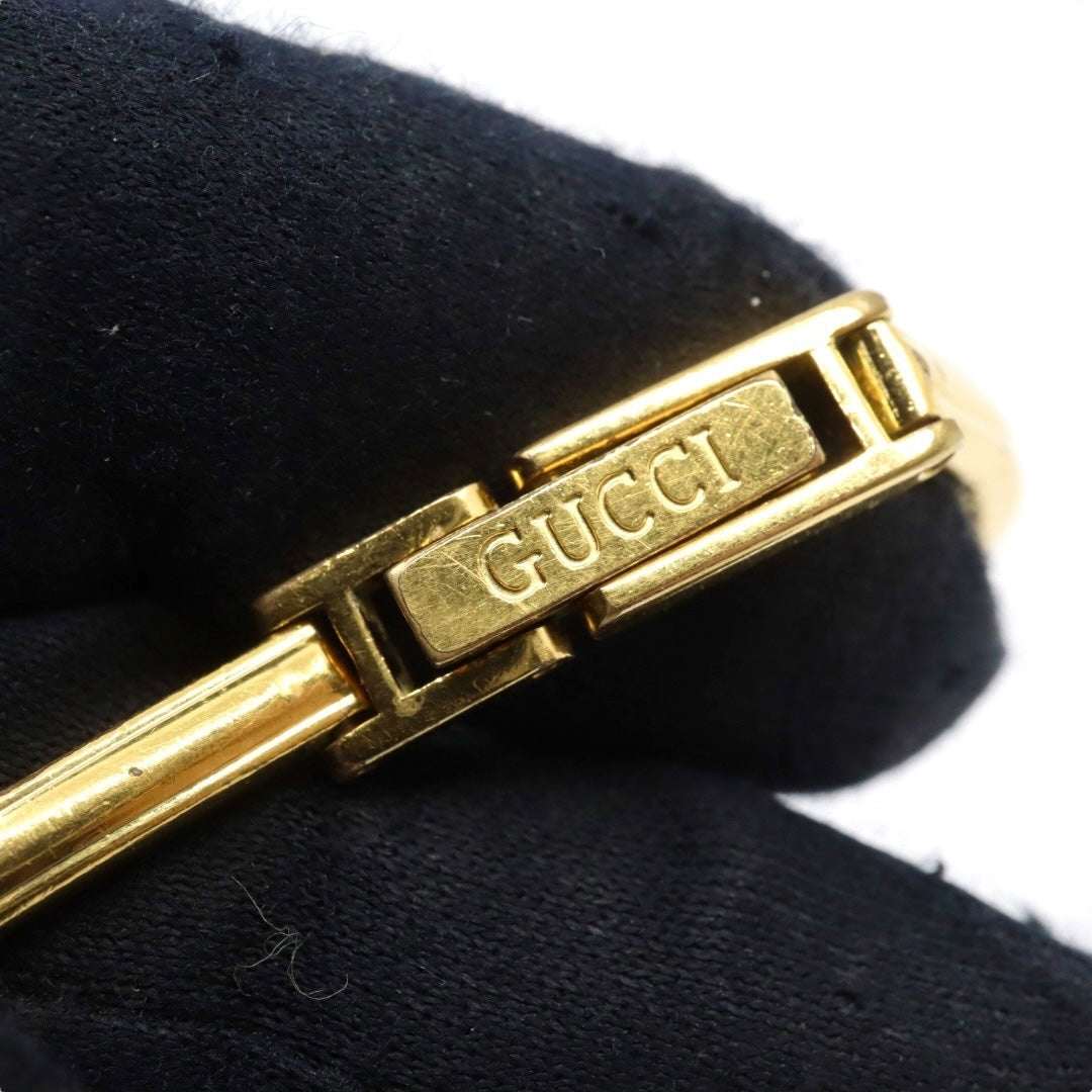 【美品/電池交換済】グッチ GUCCI チェンジベゼル 11/12 腕時計 レディース クオーツ バングルウォッチ ゴールド ヴィンテージ アンティーク シェリーラインベゼル クラシック エレガント アイコン 人気モデル クリーニング済み G3