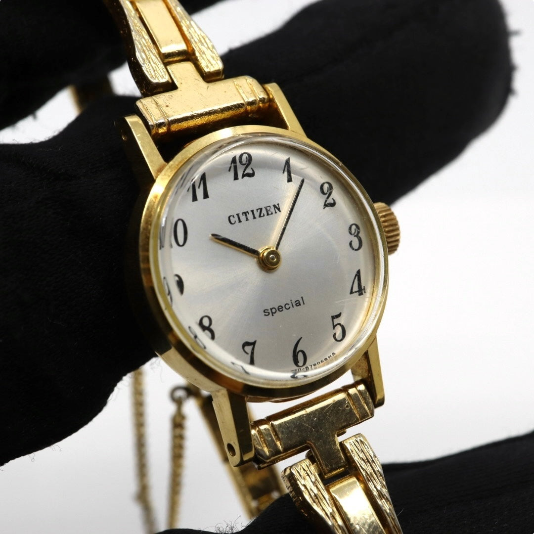 美品 超希少 シチズン special 腕時計 K18 18金無垢 4-675673 レディース クオーツ ゴールド アナログ ヴィンテージ アンティーク ドレスウォッチ クラシックデザイン 上品 エレガント K18 G3