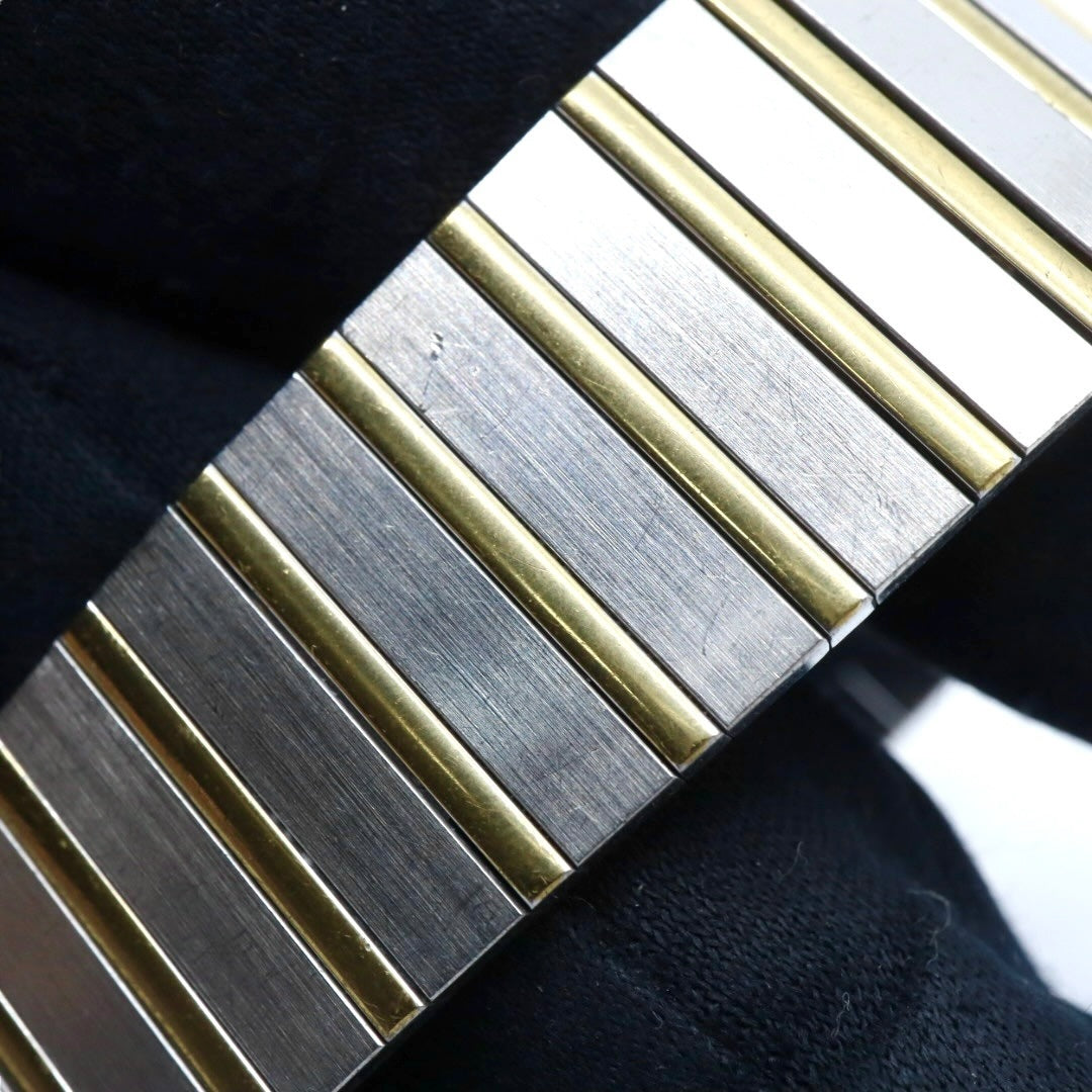 美品 電池交換済 クリーニング済 セイコー クレドール SEIKO CREDOR 8420-6400 腕時計 レディースウォッチ スクエア コンビ SS 22Kベゼル クォーツ シルバー文字盤 アナログ エレガント クラシック ドレスウォッチ 稼働品 G3