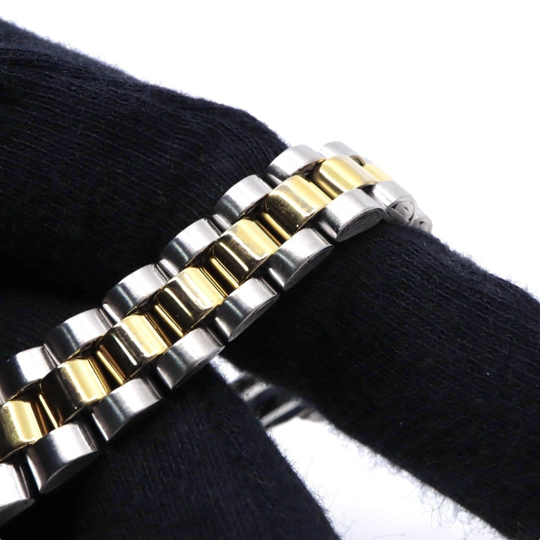 【未使用級/美品/稼働品】セイコー SEIKO 5 レディース腕時計 4206-0510 自動巻き オートマチック デイデイト ゴールド文字盤 コンビブレス フルテッドベゼル アナログ クラシック ビンテージ エレガント クリーニング済 G2