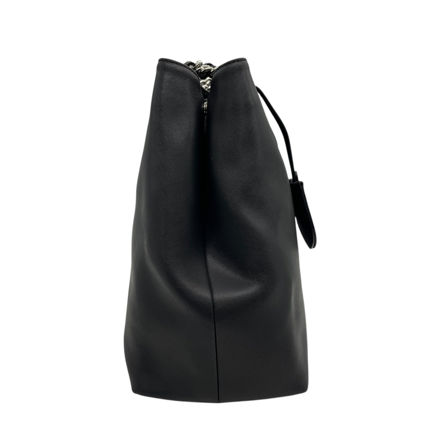 コーチ COACH トートバッグ チェーンハンドル ショルダー 肩掛け ロングハンドル F31752 黒 ブラック レザー クロシェット シルバー金具 A4対応 通勤 通学 U12