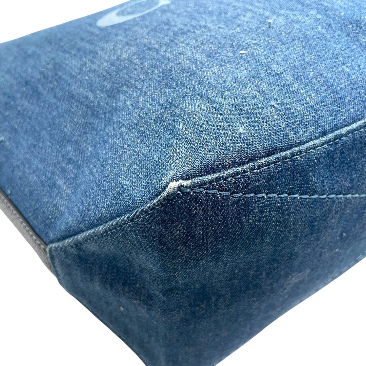 コーチ COACH デニム トートバッグ ショルダーバッグ ロングハンドル 肩掛け 馬車ロゴ ビッグロゴ 大容量 A4対応 ブルー レディース メンズ ヴィンテージ U17