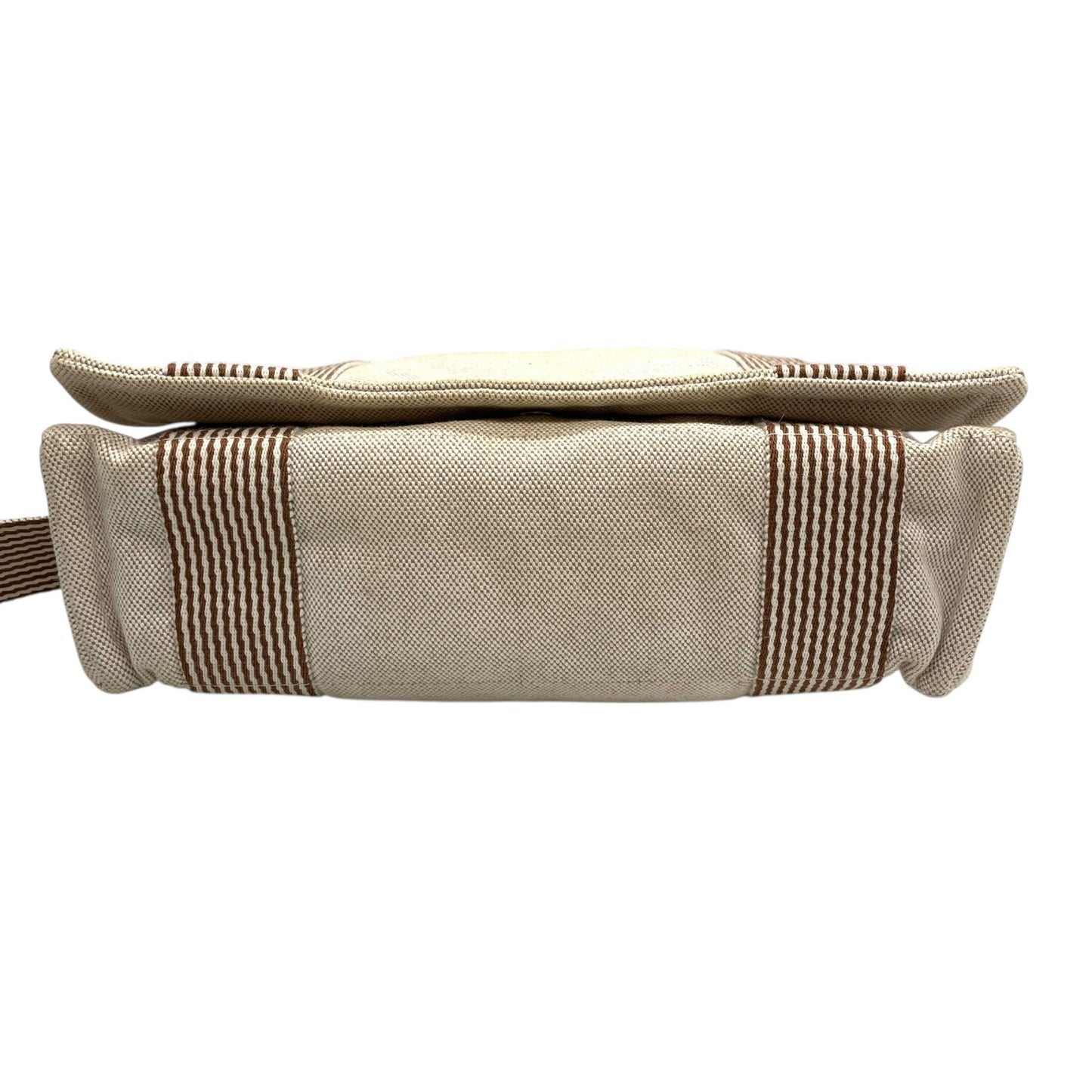 エルメス HERMES エールライン メッセンジャーPM ベージュ キャンバス ショルダーバッグ メンズ レディース ユニセックス B4