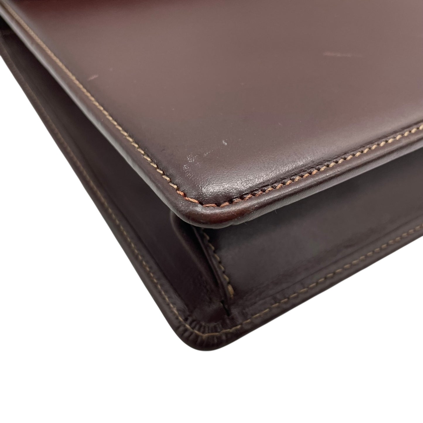 BURBERRY バーバリー ビジネスバッグ レザー ブラウン【中古】 メンズ