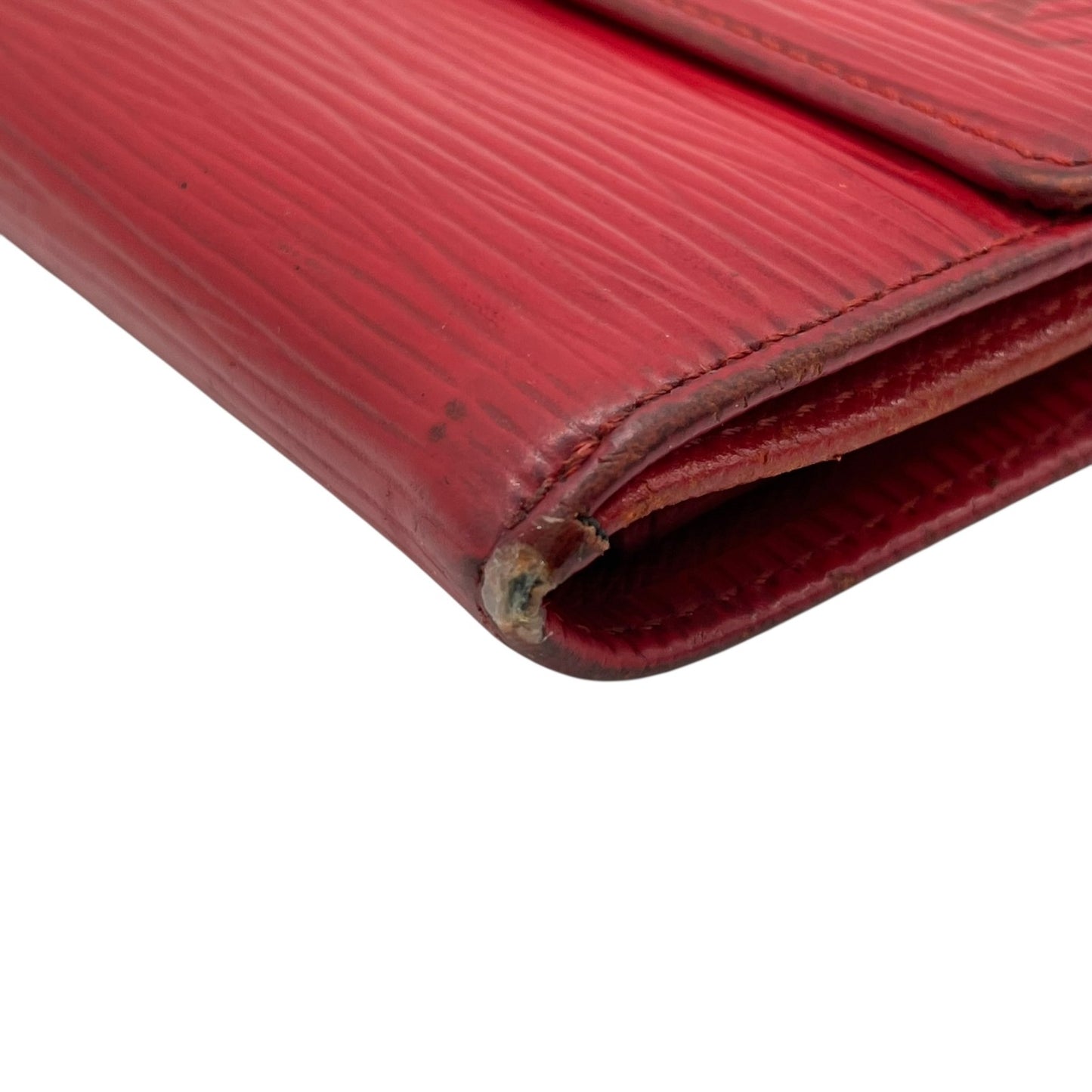 LOUIS VUITTON ルイヴィトン 三つ折り財布 エピ ポルトモネ ビエ カルト クレディ M63487 赤 レッド レザー M4