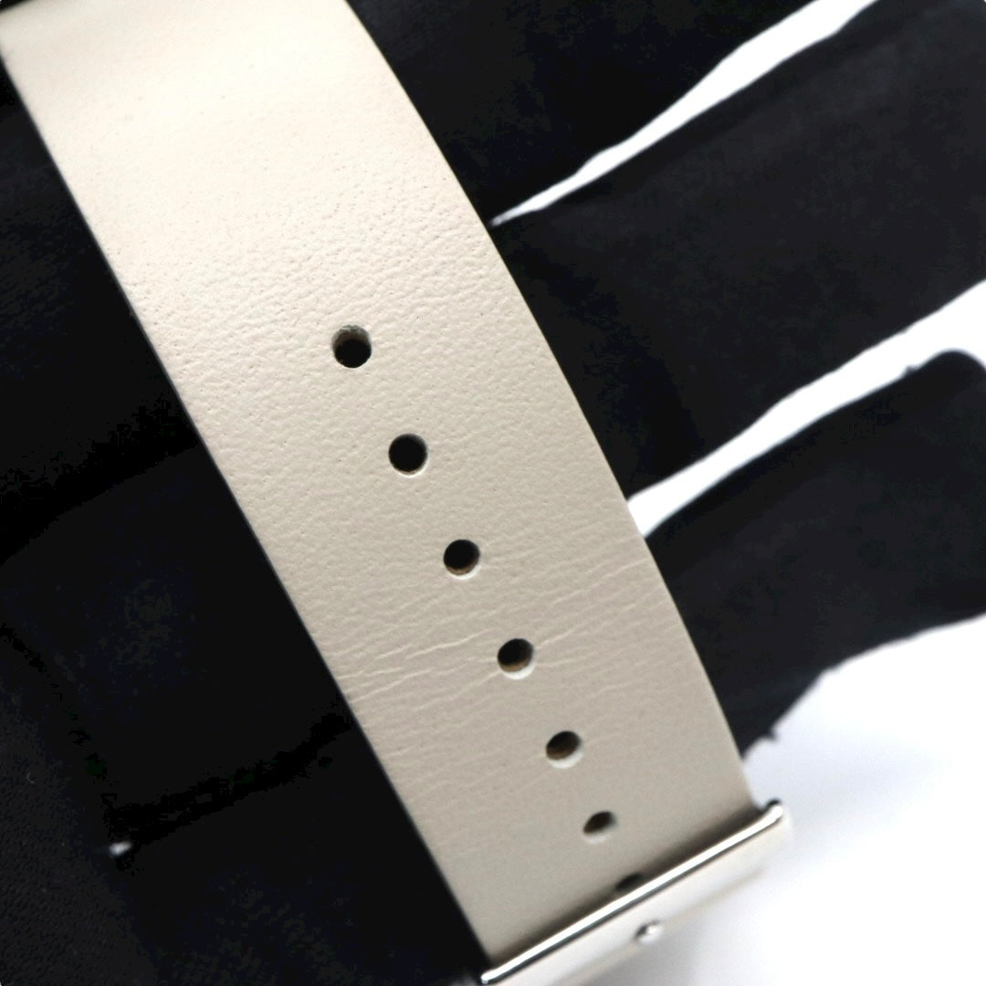 【未使用級】コーチ COACH 腕時計 レディース ペリー Perry シルバー グレージュ レザー CA.120.7.1594 クォーツ アナログ 2針 シンプル オフィス ビジネス 通勤 通学 エレガント 上品 クラシック 大人 馬車ロゴ 美品 G11