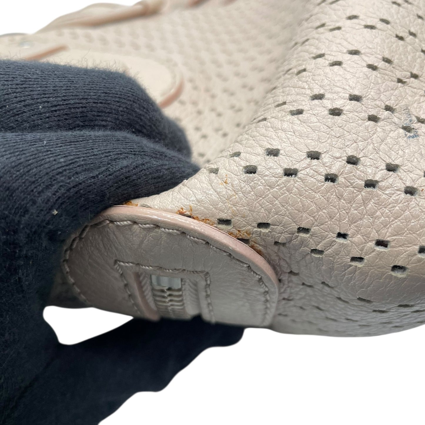 Chloé クロエ ケララ トートバッグ レザー Y2K vintage archive 00s パンチング ヌードカラー シルバーハードウェア 大容量 キャリーオール レディース U10