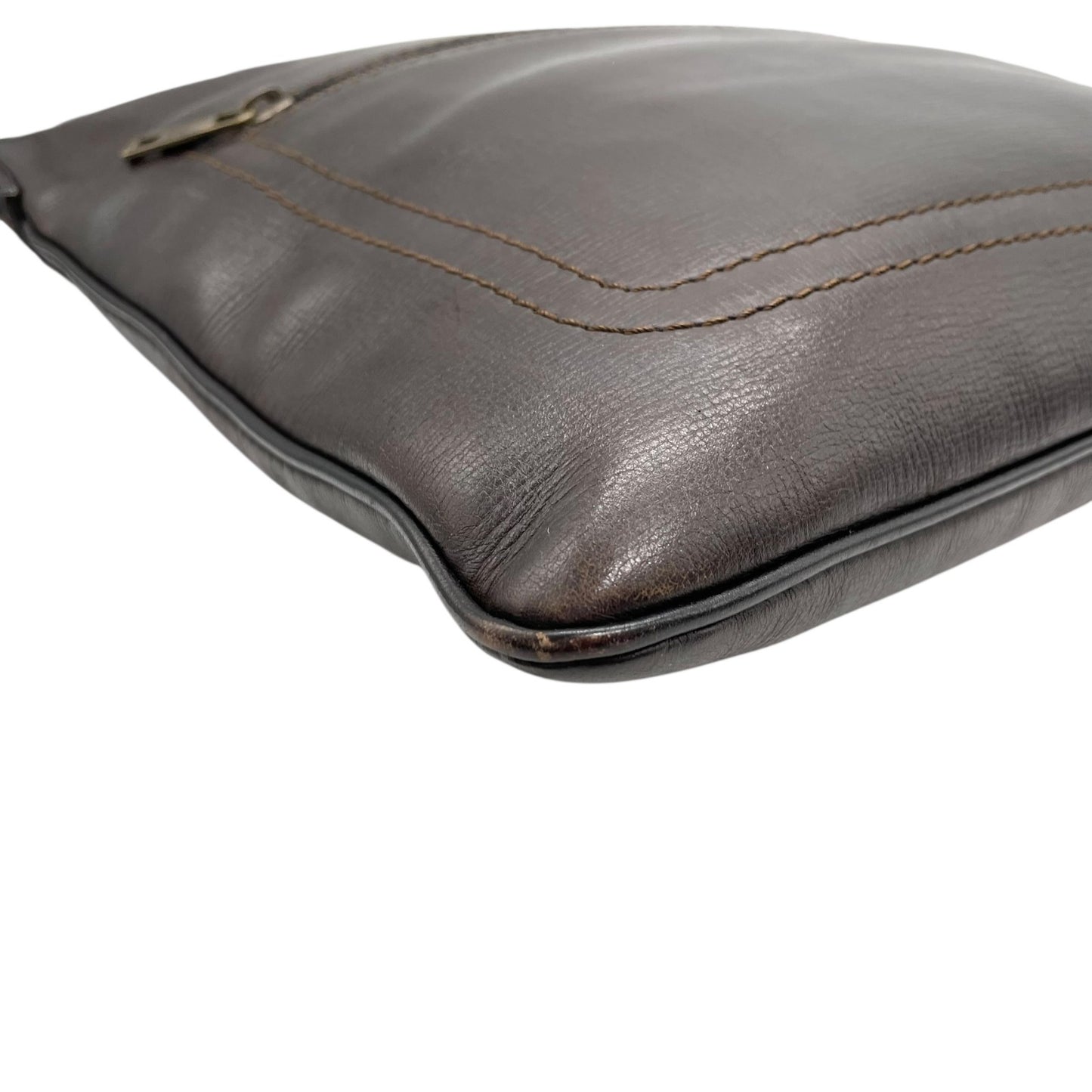 ルイ・ヴィトン LOUIS VUITTON サック・プラ ショルダーバッグ ユタレザー ブラウン系 カフェ M92073 メンズ レディース K8