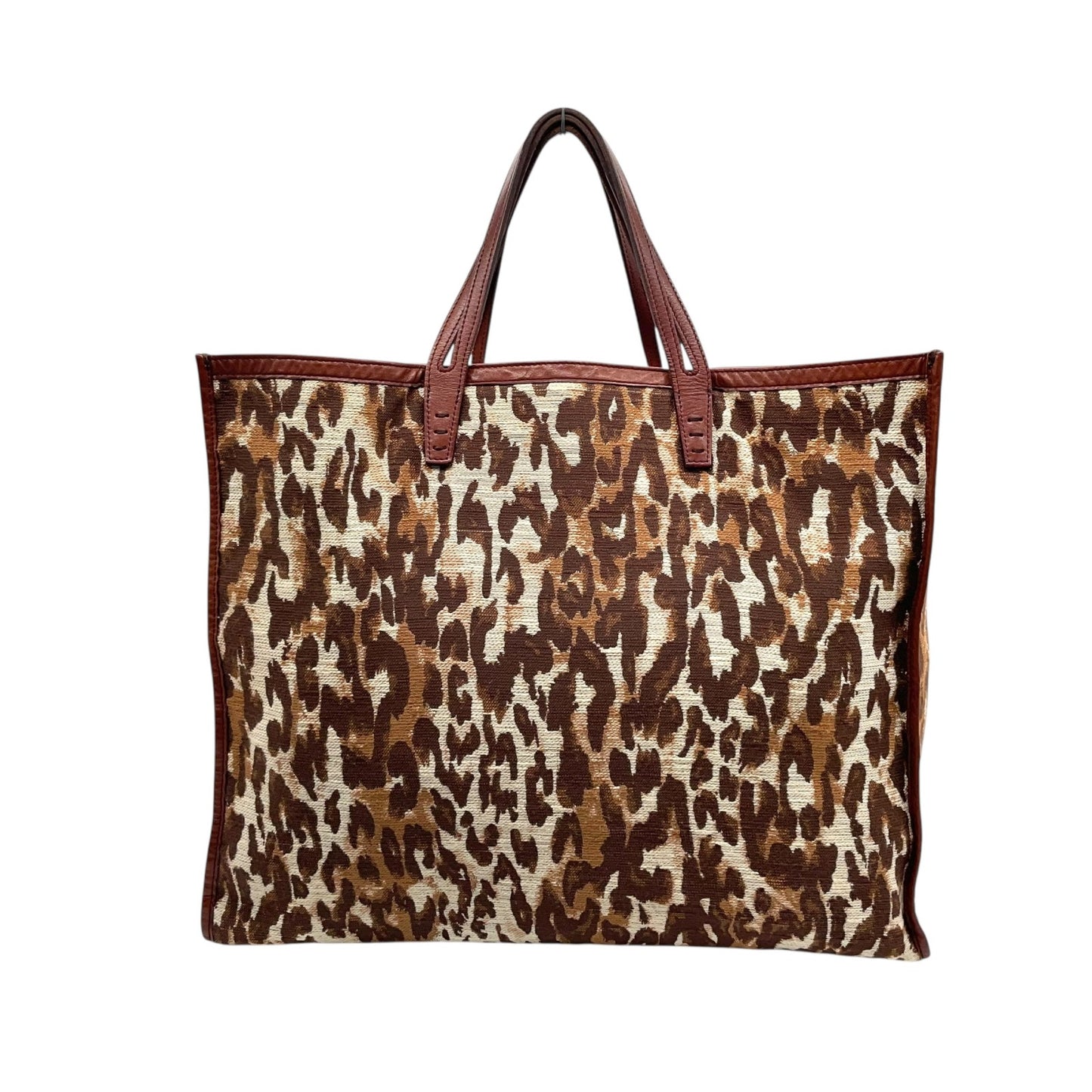 大人気 A VACATION アヴァケーション TANK トートバッグ レオパード A4収納 大容量 ブラウン ハンドバッグ レディース キャンバス×レザー E5