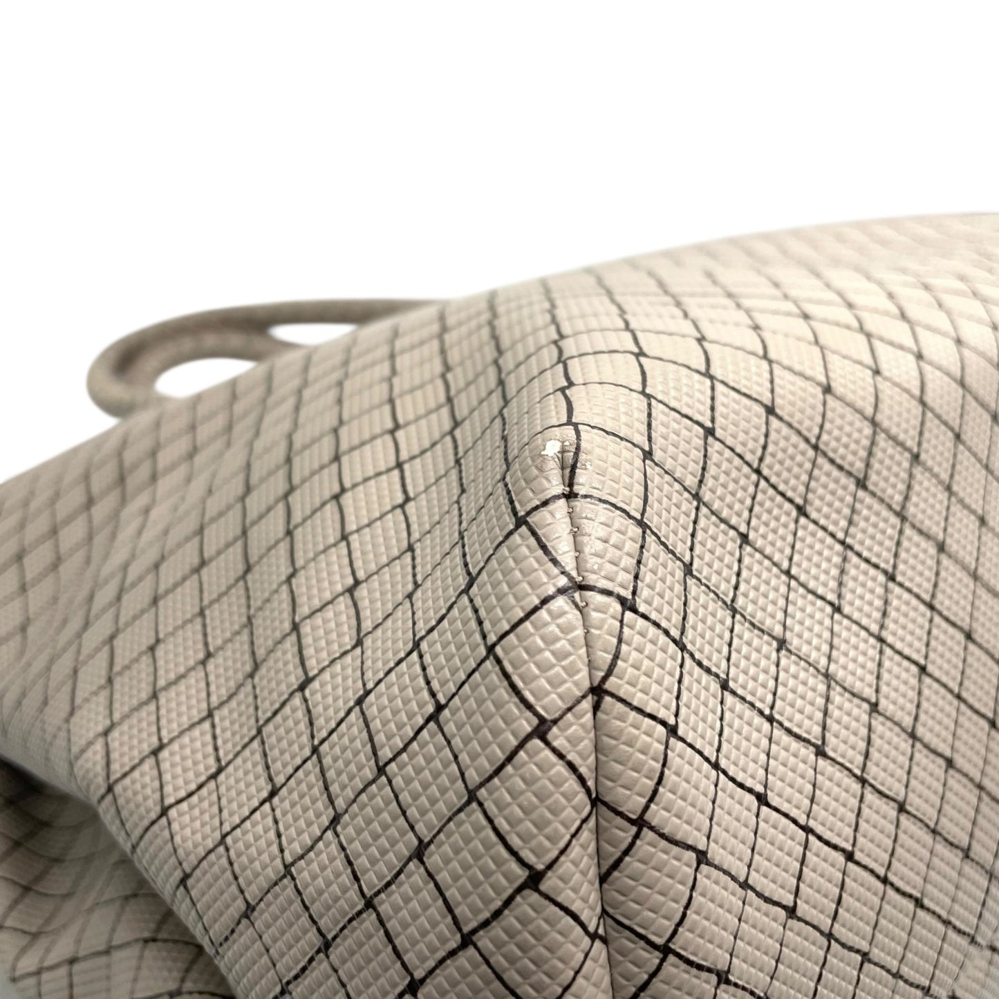 BOTTEGA VENETA ボッテガヴェネタ マルコポーロ イントレッチオジェット トートバッグ ハンドバッグ グレー ブラウン PVC ブラック金具 メンズ レディース 手提げ A