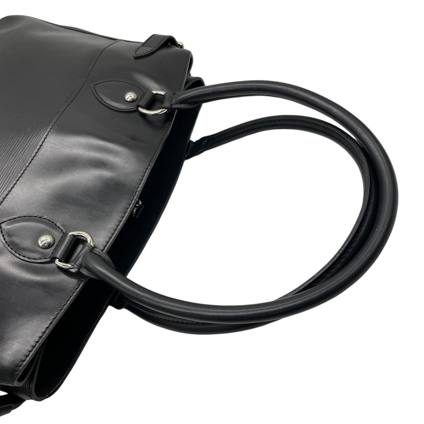 極美品 LOUIS VUITTON ルイヴィトン パッシィ GM エピ ビジネスバッグ ビジネストート トートバッグ ハンドバッグ M59252 黒 ブラック ノワール レザー シルバー金具 肩掛け可 メンズ レディース C