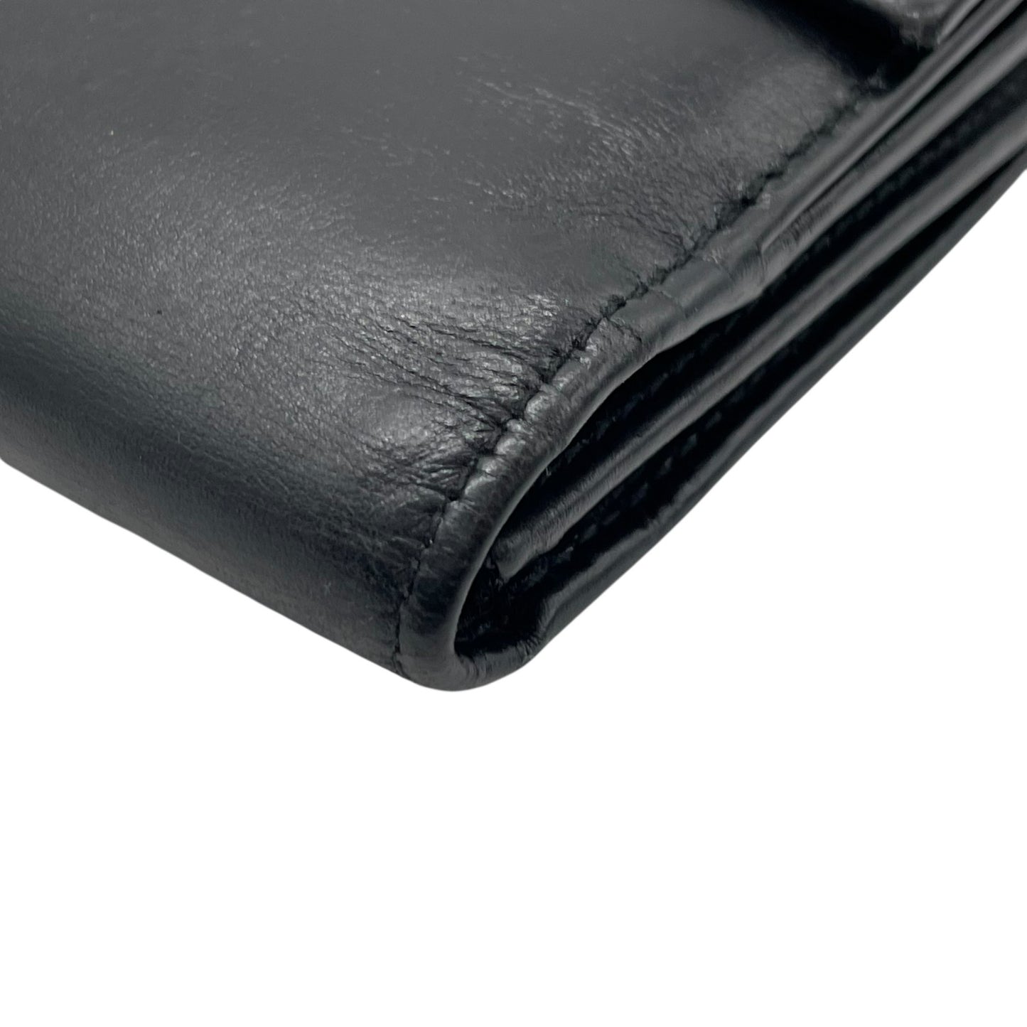 GUCCI グッチ GGマーモント 長財布 Wホック 213318 ダブルG 黒 ブラック レザー ゴールド金具 W5