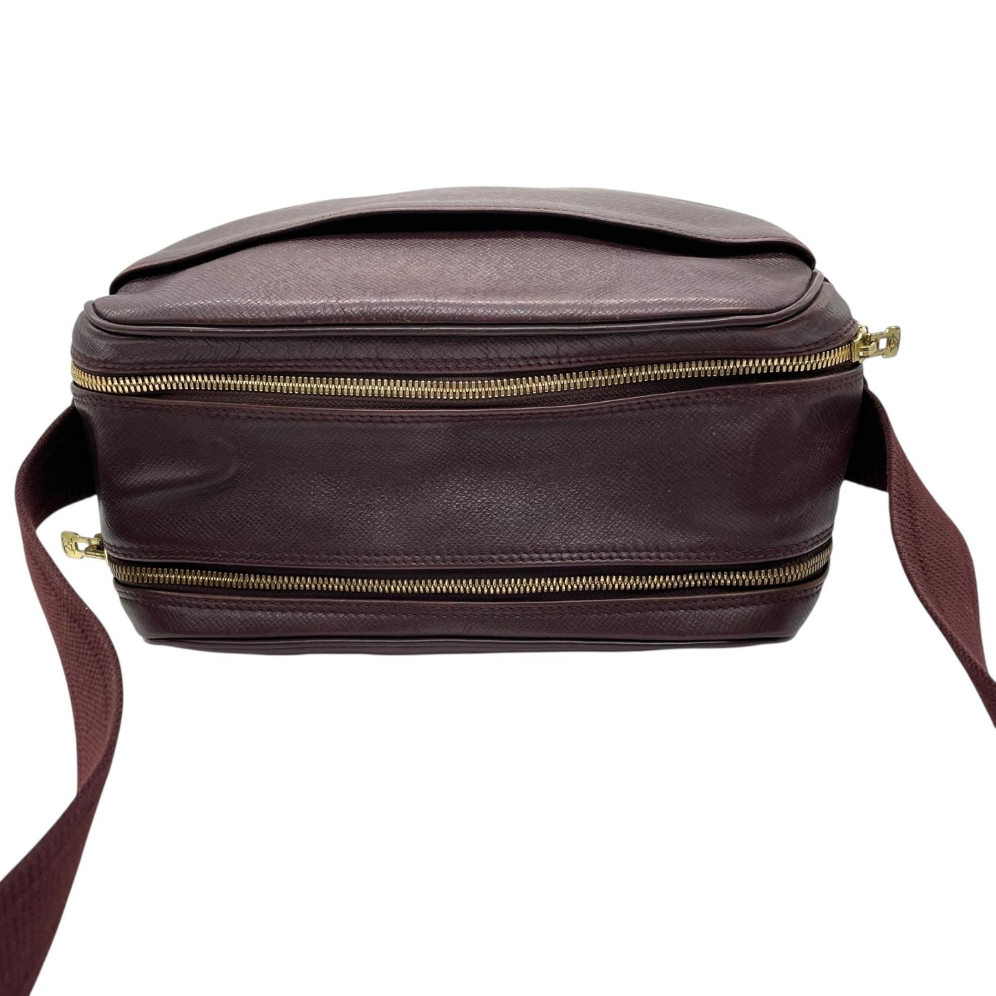 LOUIS VUITTON ルイヴィトン タイガ リポーター M30156/SP0958 エンジ レザー ルイヴィトン Louis Vuitton タイガ ショルダーバッグ ブラウン 茶色 レザー ゴールド金具 スクエア型 ヴィンテージ C