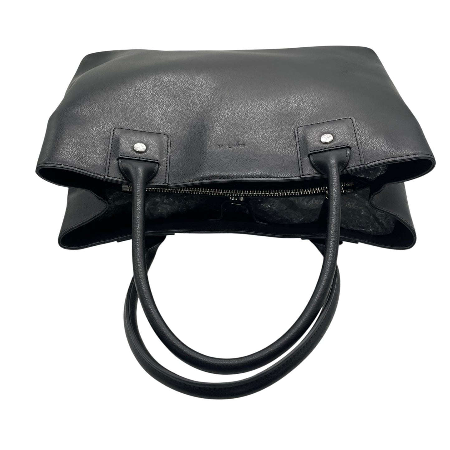 美品 agnès b. アニエスベー トートバッグ レザー 黒 ブラック シンプル PC収納可 A4可 通勤 通学 A