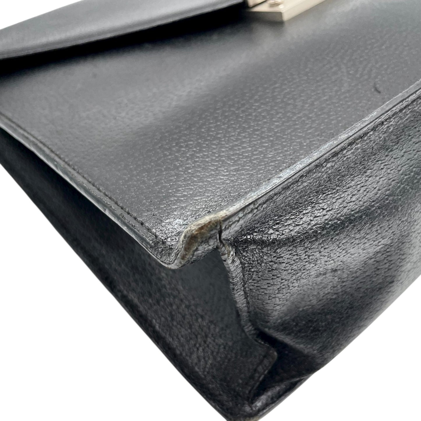 サルヴァトーレフェラガモ Salvatore Ferragamo ビジネスバッグ ブリーフケース レザー 黒 ブラック ダイヤルロック D5