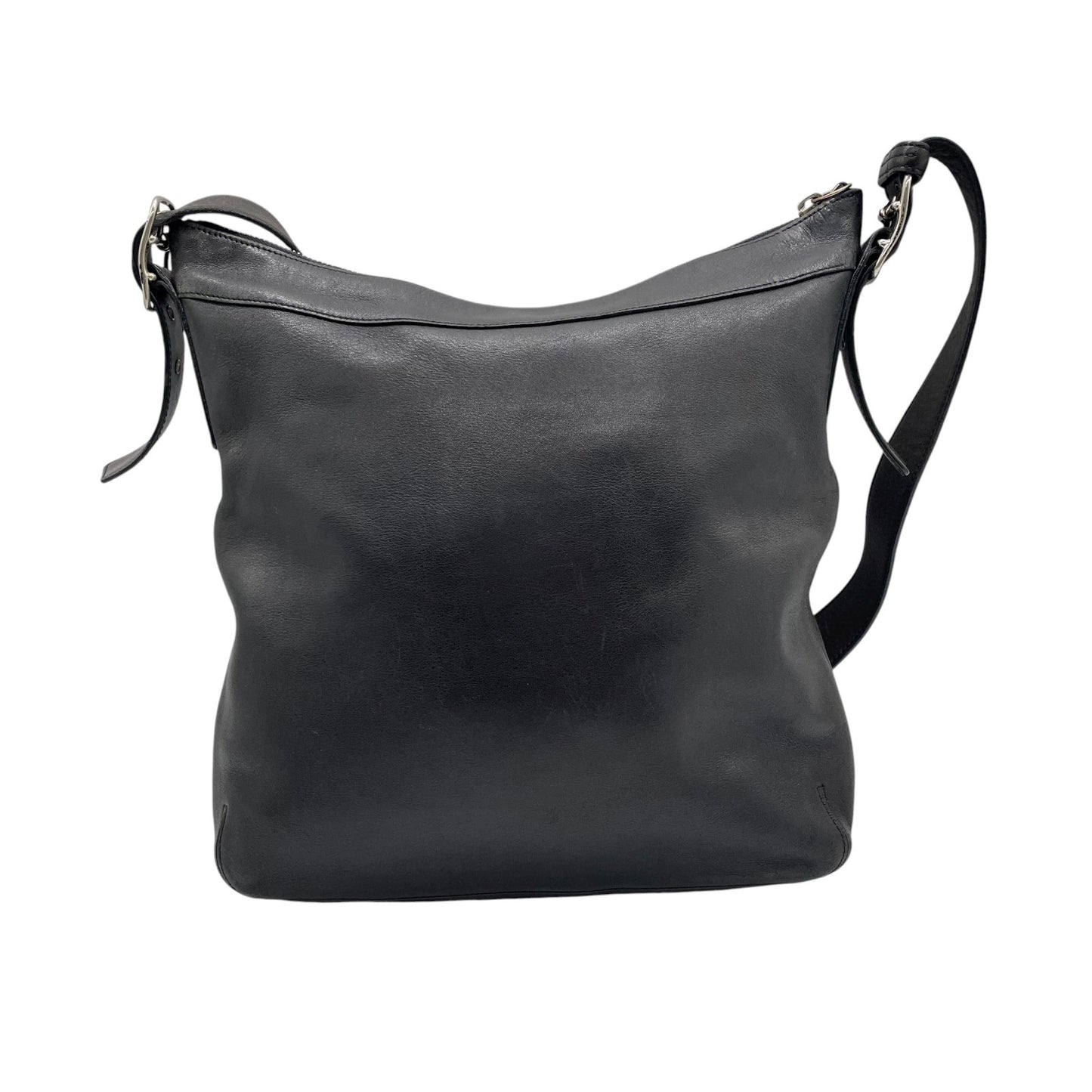 COACH コーチ オールドコーチ レザー ショルダーバッグ ブラック 黒 ヴィンテージ 9188 U2 本革 シンプル ミニマルデザイン USA製 Old Coach Shoulder Bag