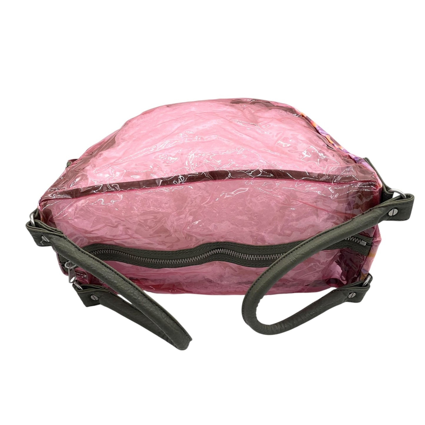 ディーゼル DIESEL PVC×ナイロン ショルダーバッグ トートバッグ ピンク レディース S95 Y2K 00s vintage