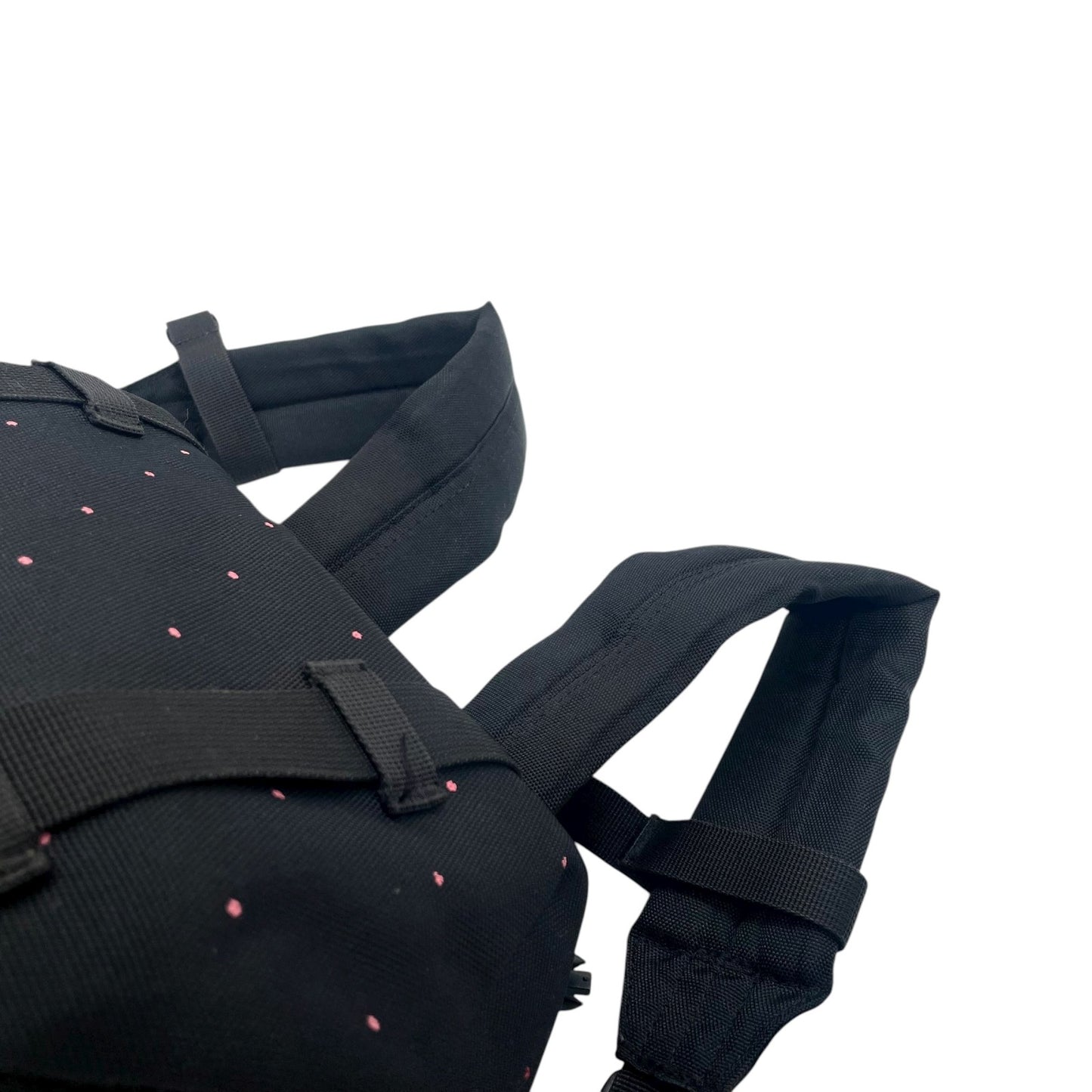 美品 アウトドアプロダクツ OUTDOOR PRODUCTS コーデュラ リュックサック バックパック 黒 ブラック ドット柄 S93