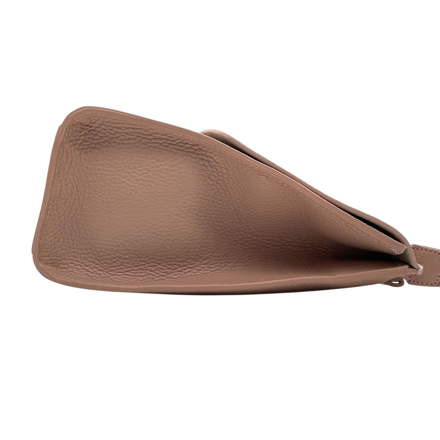 美品 フルラ FURLA メトロポリス トップハンドルバッグ ピンクベージュ レザー 金金具 ゴールド 2WAY ショルダー付き S56