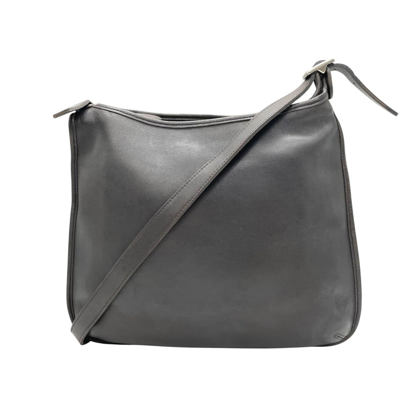 コーチ COACH オールドコーチ レザー ショルダーバッグ 肩掛け 黒 ブラック ホーボーバッグ トート シンプル 本革 C3