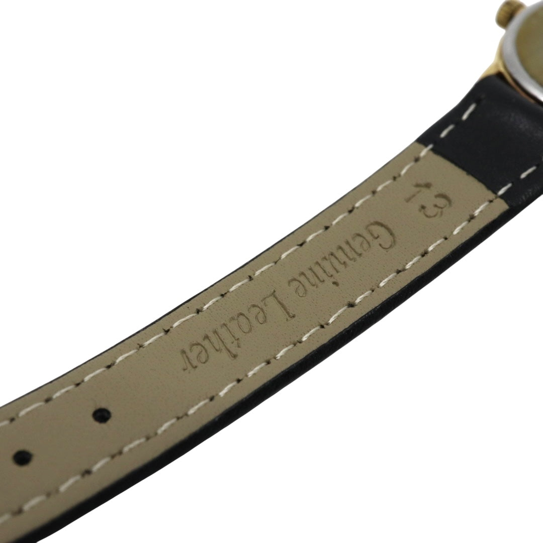 【美品/電池交換済/新品ベルト(社外品)】ラドー 腕時計 111.5141.2 レディース クオーツ ゴールド文字盤 デイト表示 ヴィンテージ アナログ ドレスウォッチ アンティーク クラシックデザイン エレガント 薄型 クリーニング済み G1