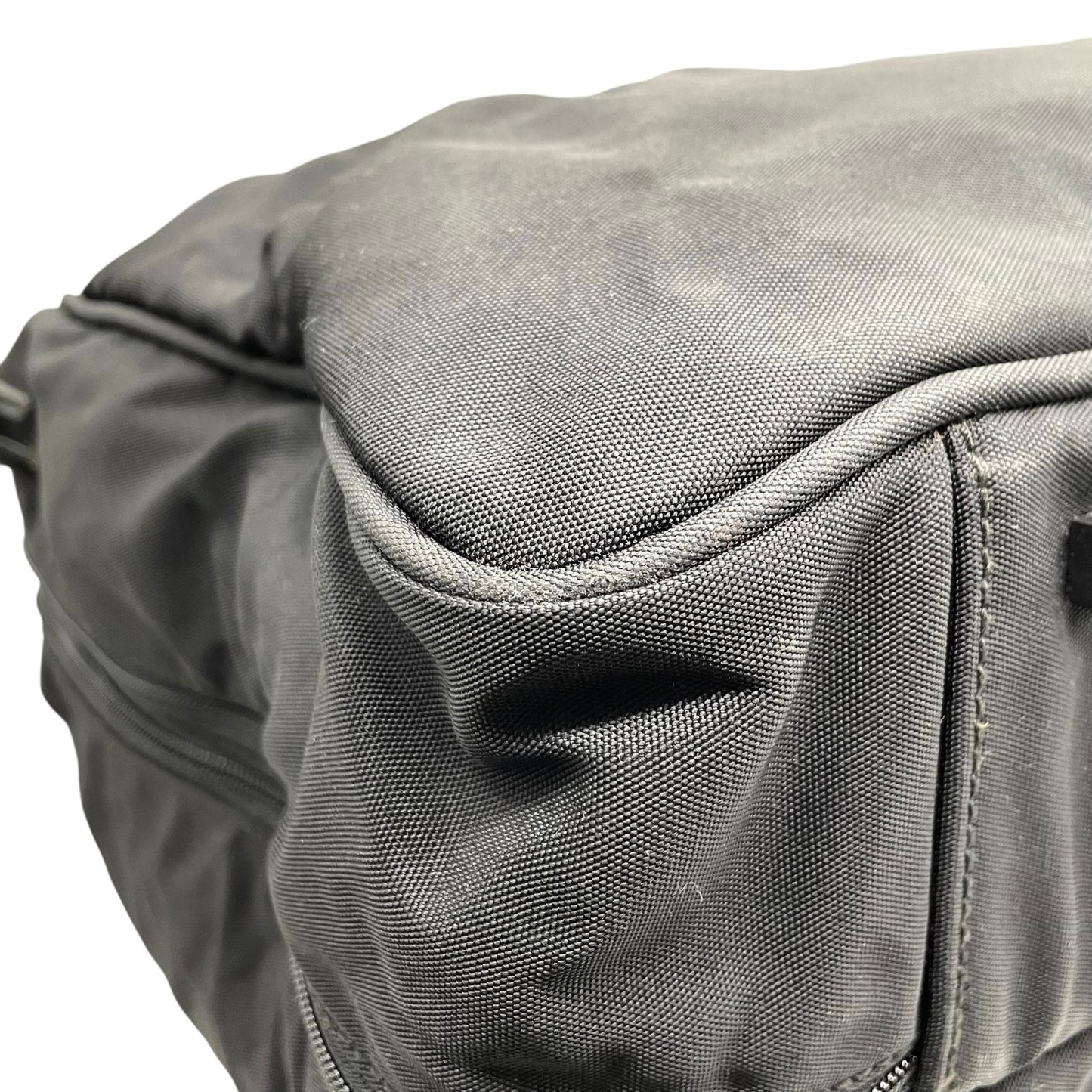 グッチ GUCCI ボストンバッグ ショルダーバッグ ブラック 黒 2way ナイロン レザー 大容量 トラベルバッグ ビジネスバッグ 斜め掛け可 ロゴ シルバー金具 メンズ X