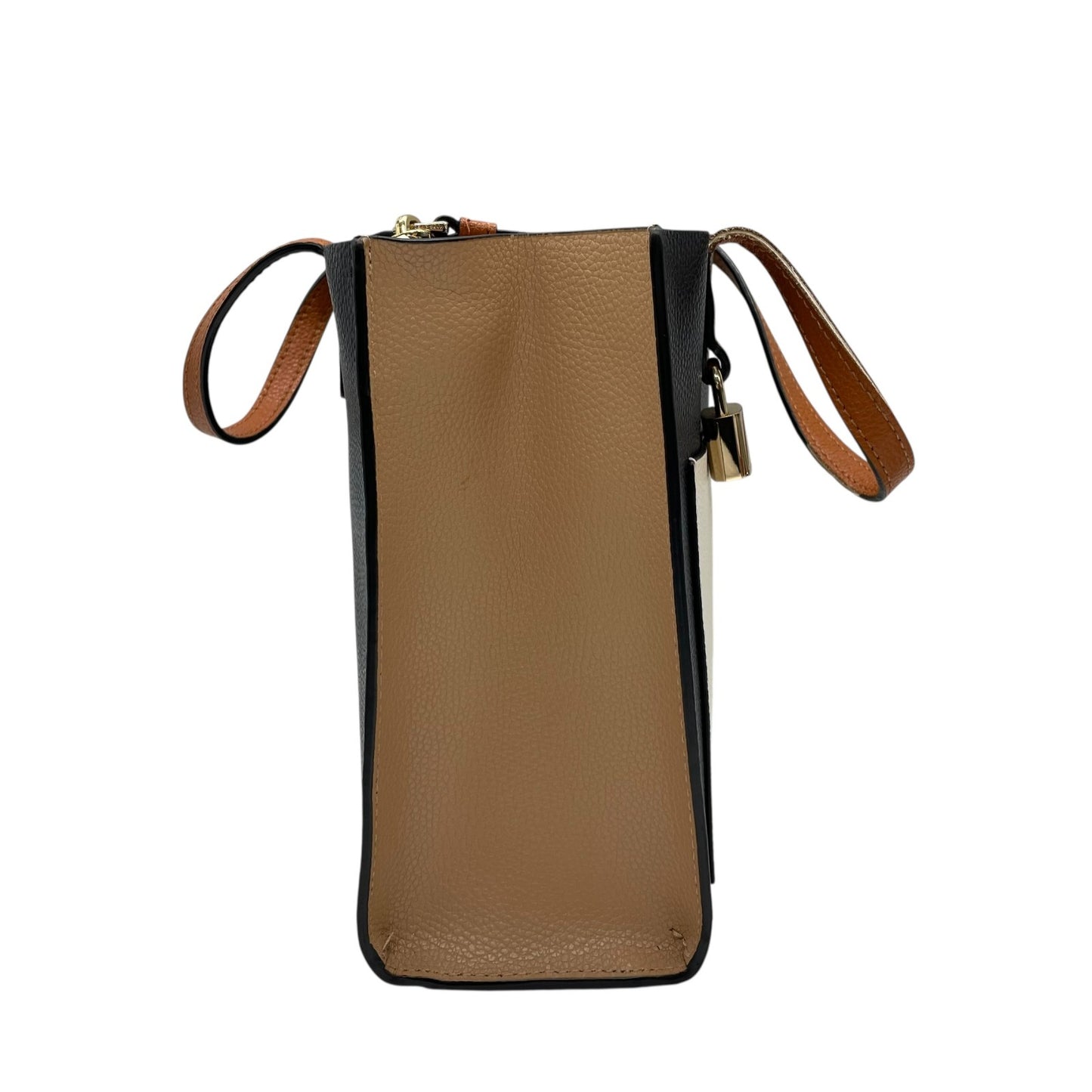 マークジェイコブス MARC JACOBS THE MINI GRIND BAG 2WAY ハンドバッグ ショルダーバッグ 黒 ブラック 白 アイボリー ベージュ レザー ゴールド金具 手提げ 斜め掛け可 ロゴ パドロック グラインド レディース S21