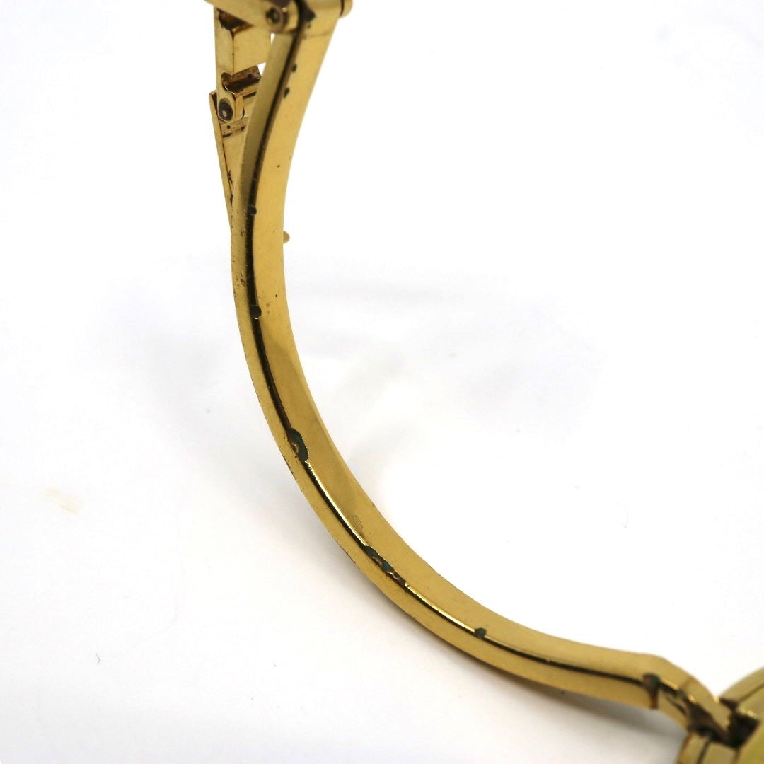 【美品/電池交換済】グッチ GUCCI チェンジベゼル 11/12 腕時計 レディース クオーツ バングルウォッチ ゴールド ヴィンテージ アンティーク シェリーラインベゼル クラシック エレガント アイコン 人気モデル クリーニング済み G3