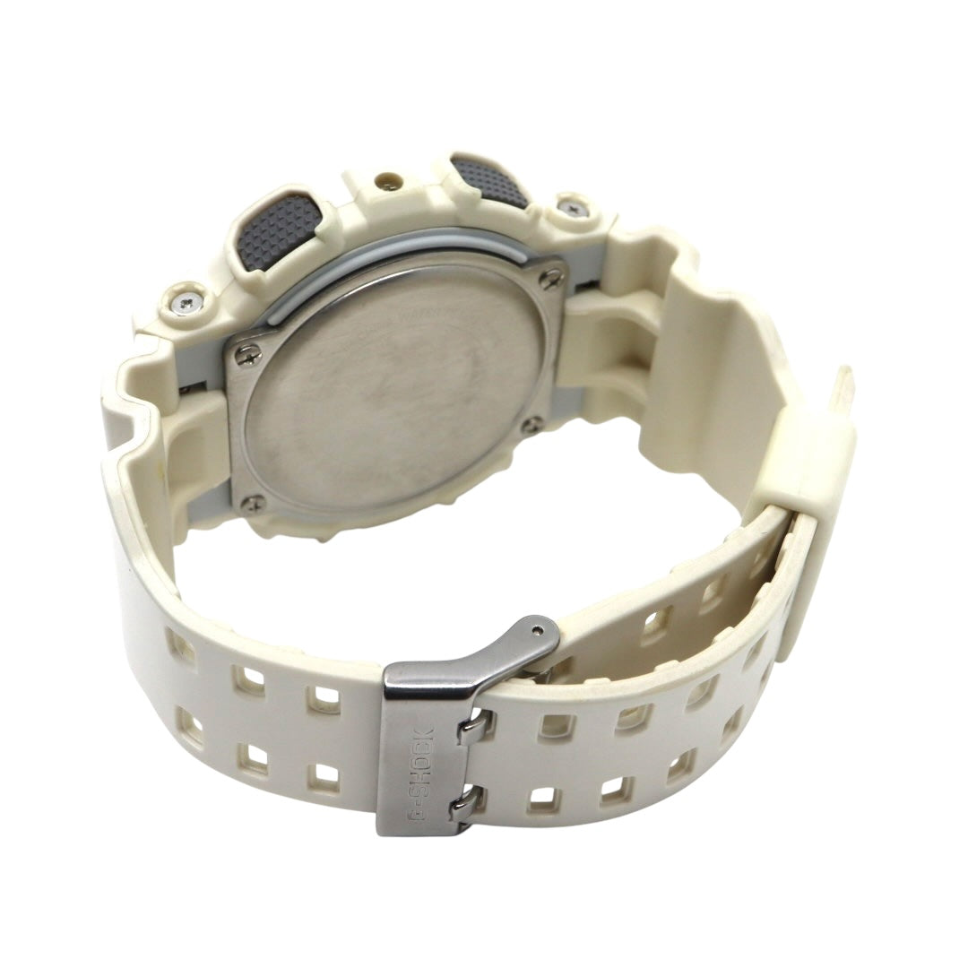 【美品/クリーニング済】カシオ G-SHOCK 腕時計 GA-110RG メンズウォッチ デジアナ アナデジ クォーツ ホワイト ブラック ゴールド ストリート カジュアル 耐衝撃構造 20気圧防水 稼働品 G7