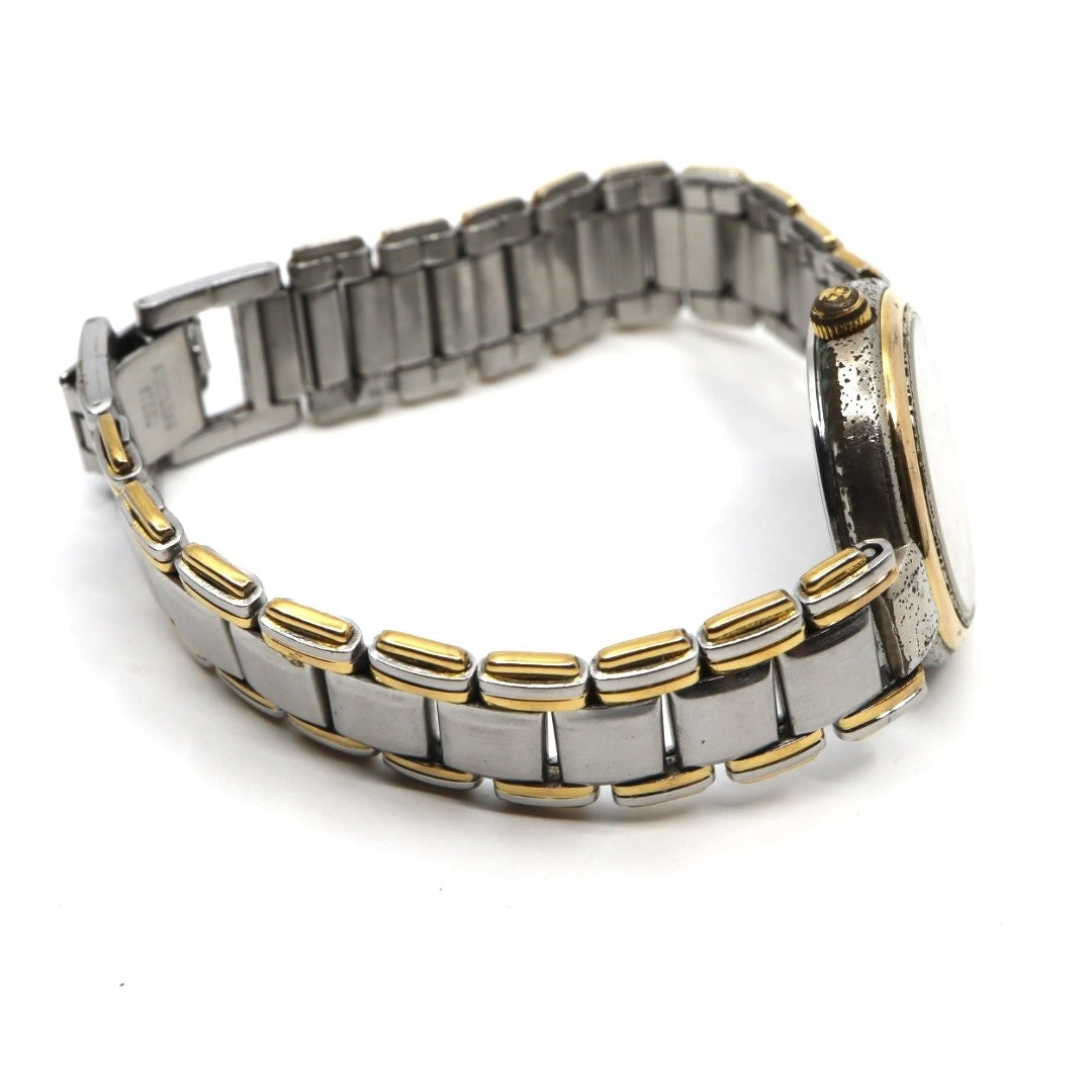 【電池交換済】バーバリー Burberrys 腕時計 11500L レディースウォッチ クォーツ コンビ シルバー ゴールド ローマンインデックス ホースロゴ クラシック ヴィンテージ アナログ 稼働品 G3