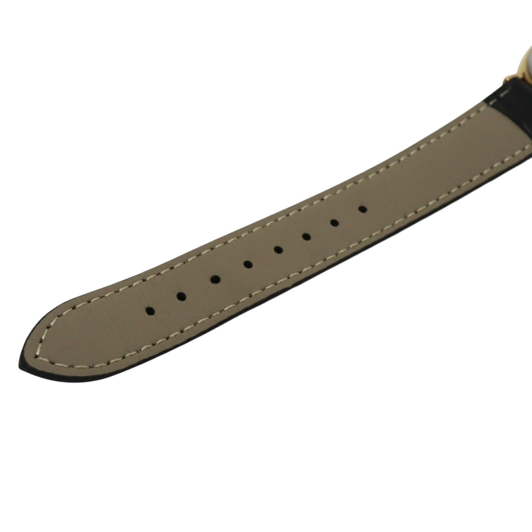 美品 電池交換済 新品ベルト バーバリー Burberrys 6000G 腕時計 メンズウォッチ クォーツ ゴールド シェル文字盤 アイボリー ローマンインデックス クラシック ヴィンテージ エレガント ドレスウォッチ 稼働品 G3