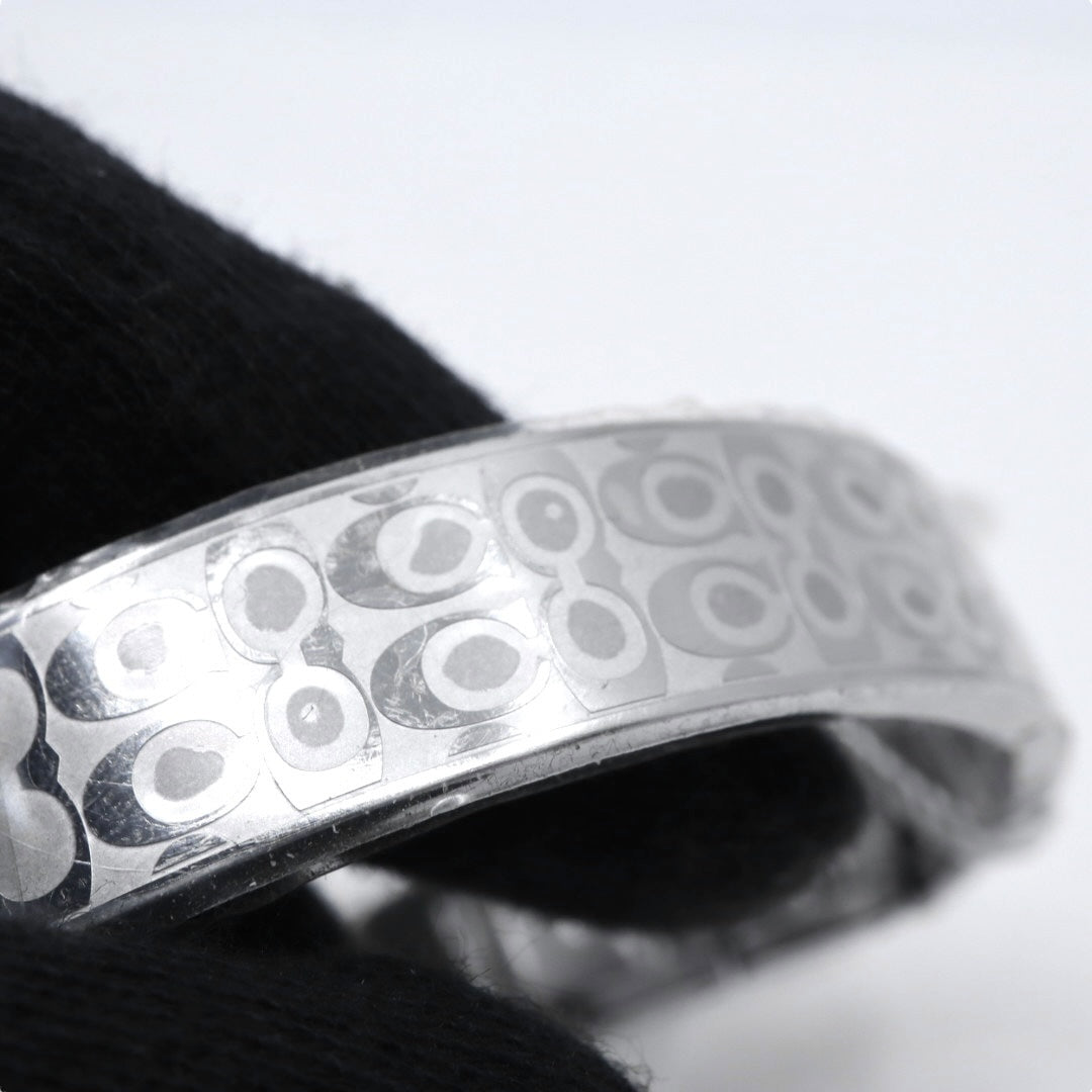 【ほぼ新品／電池交換済】コーチ COACH 腕時計 CA.66.7.95.1489S レディース クオーツ アナログ ラウンド シルバー ラインストーンベゼル シグネチャーブレスレット エレガント フェミニン ドレスウォッチ クリーニング済 G