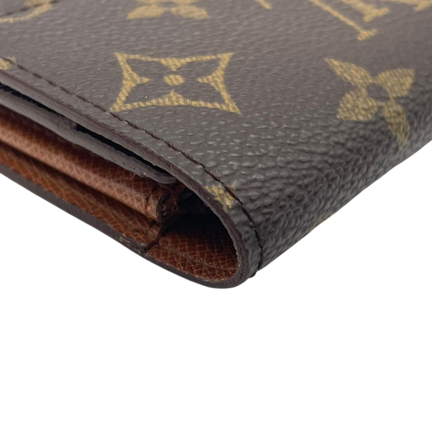 美品 ルイ・ヴィトン LOUIS VUITTON LV モノグラム ポルトフォイユ サラ 長財布 M61734 茶色 ブラウン 金金具 ゴールド金具 シリアル刻印 W1