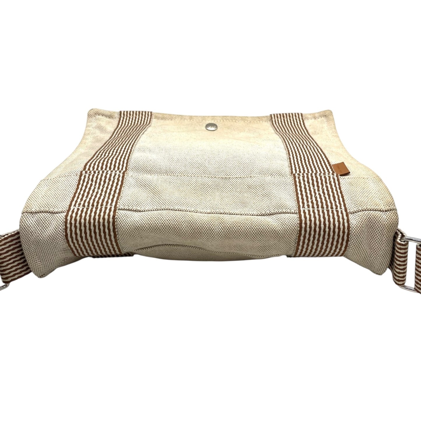 エルメス HERMES エールライン メッセンジャーPM ベージュ キャンバス ショルダーバッグ メンズ レディース ユニセックス B4