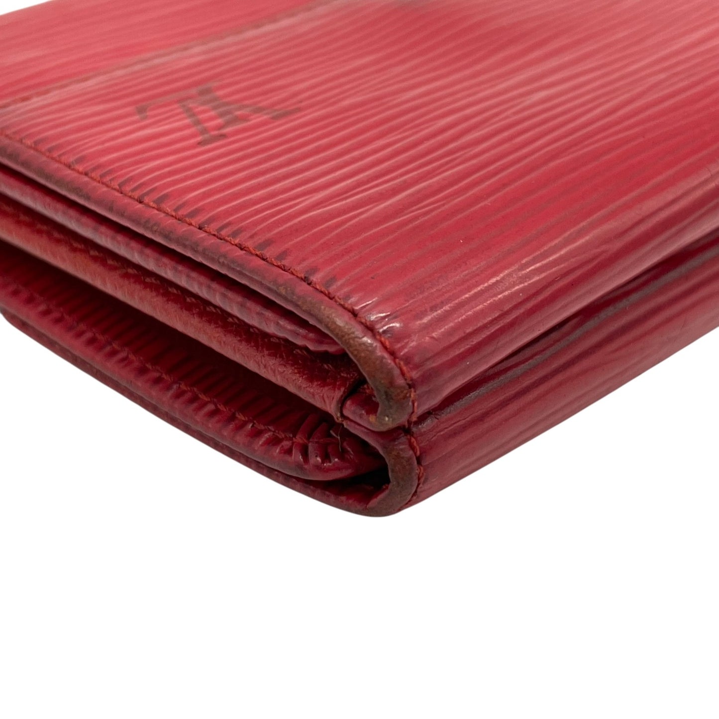 LOUIS VUITTON ルイヴィトン 三つ折り財布 エピ ポルトモネ ビエ カルト クレディ M63487 赤 レッド レザー M4