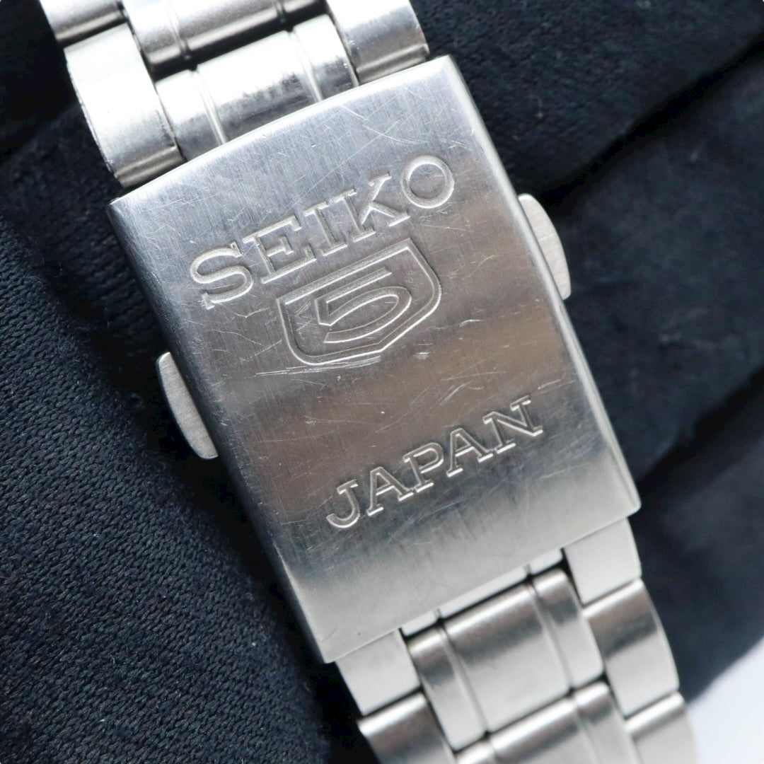 SEIKO セイコー 5 自動巻き メンズ腕時計 ブラウン文字盤 デイデイト ステンレス 裏スケルトン 7S26 Made in Japan G11