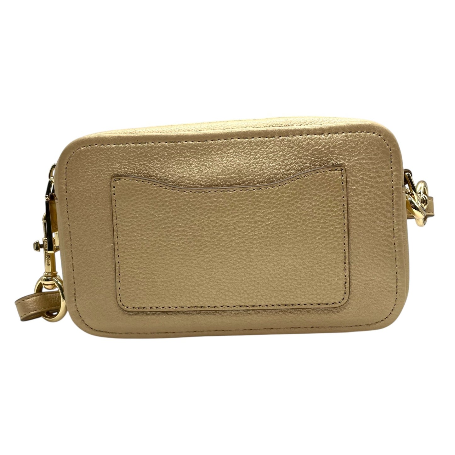 【未使用級】 極 美品 MARC JACOBS マークジェイコブス スナップショット カメラバッグ ベージュ レザー クロスボディ ショルダーバッグ ダブルJロゴ ゴールド金具 レディース K8