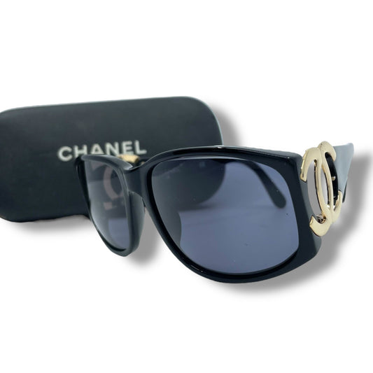CHANEL シャネル サングラス ココマーク 黒 ブラック ゴールド 02461 94305 レディース H2