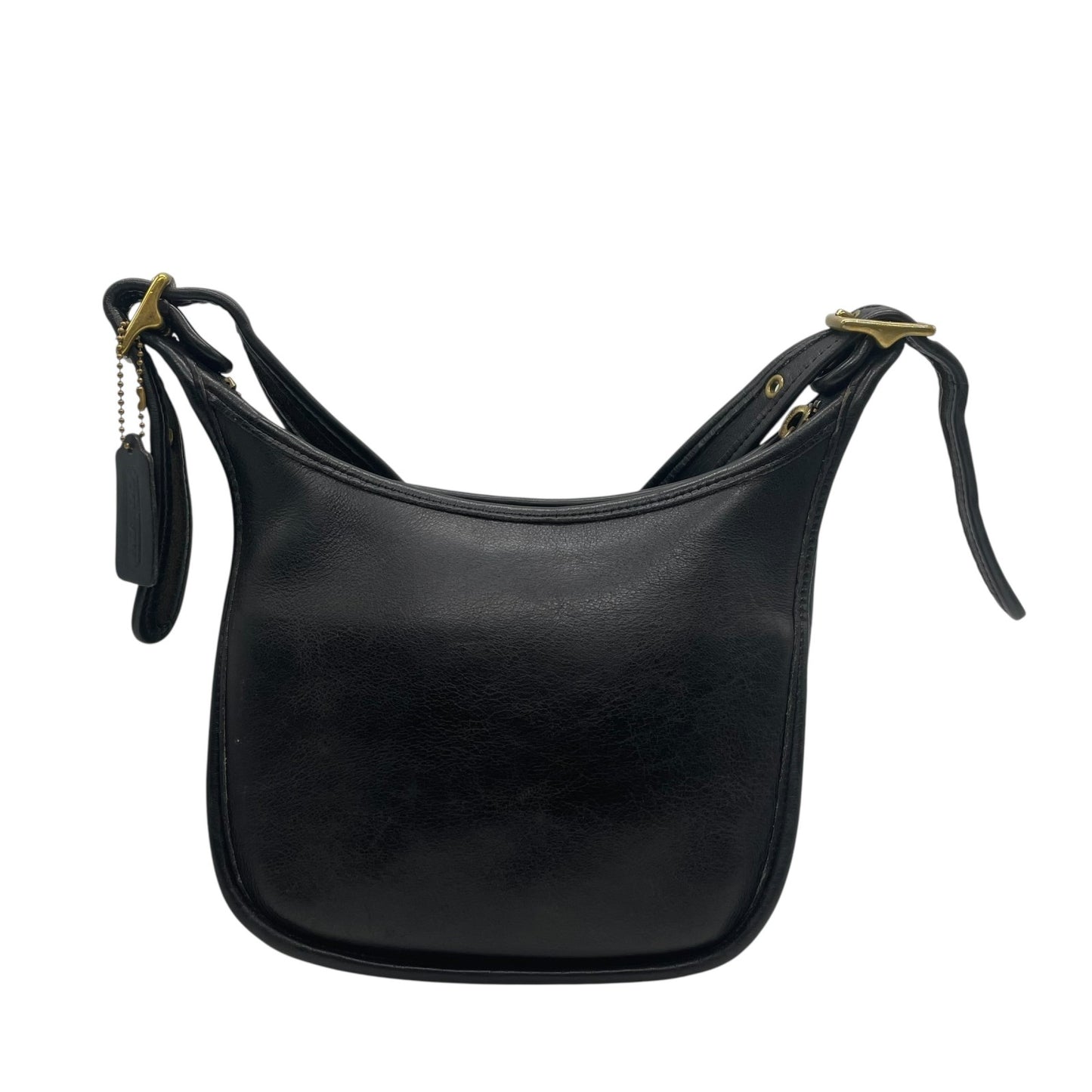 希少 90's OLD COACH オールドコーチ 9950 ショルダーバッグ マシューヒーリー ゴールド金具 黒 ブラック ユニセックス ヴィンテージ 斜め掛け レザー A1