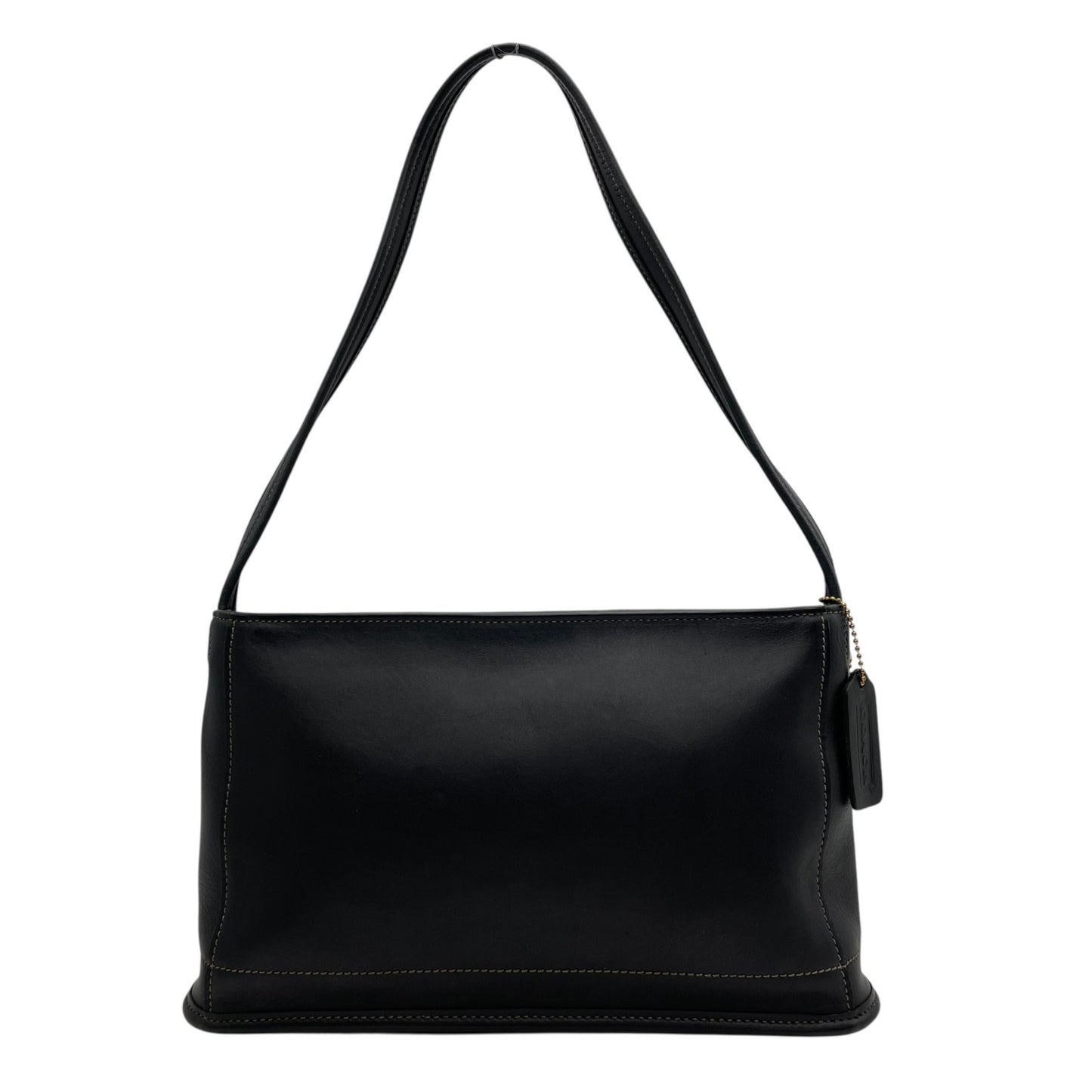 美品 COACH オールドコーチ VINTAGE ヴィンテージ ショルダーバッグ オールレザー 黒 ブラック グラブタンレザー グレインレザー 肩掛け ワンショルダー 本革 9309 U13