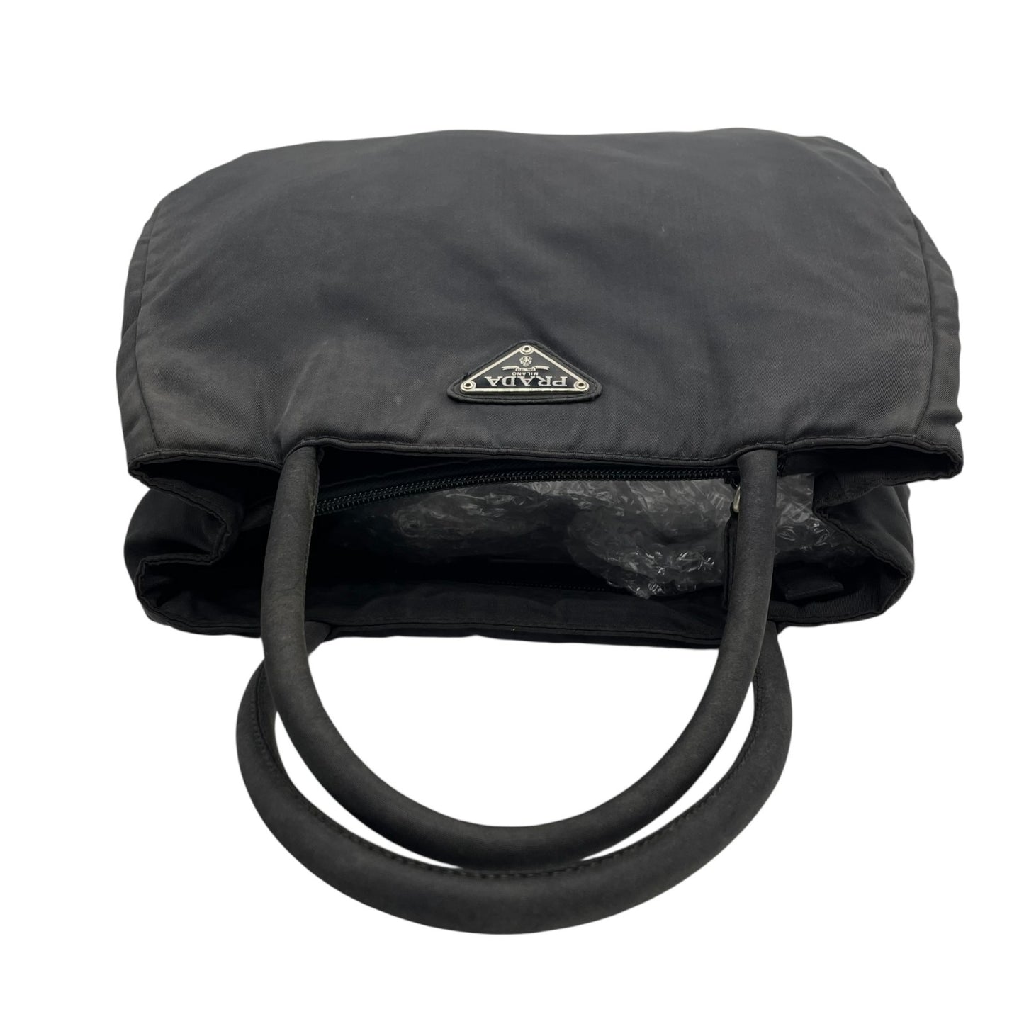 美品 PRADA プラダ ナイロントートバッグ ブラック 三角ロゴプレート 大容量 ハンドバッグ レディース メンズ 正規品 K3
