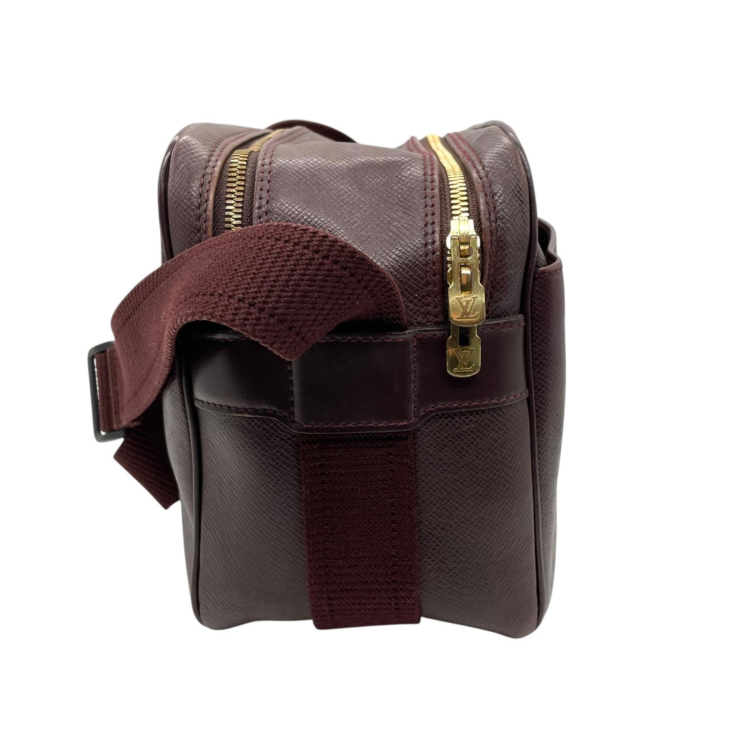 LOUIS VUITTON ルイヴィトン タイガ リポーター M30156/SP0958 エンジ レザー ルイヴィトン Louis Vuitton タイガ ショルダーバッグ ブラウン 茶色 レザー ゴールド金具 スクエア型 ヴィンテージ C