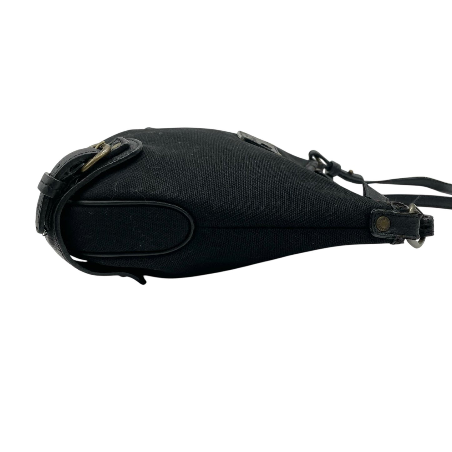 BURBERRY BLUE LABEL バーバリーブルーレーベル ショルダーバッグ キャンバス/レザー ブラック【中古】 レディース