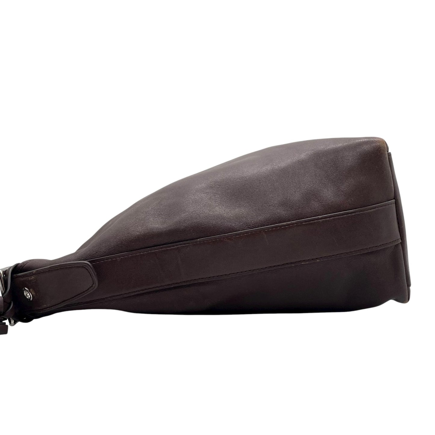 COACH コーチ オールドコーチ レザー ショルダーバッグ ダークブラウン 茶 ヴィンテージ U2 本革 クロスボディ 斜め掛け可 シンプル クラシック Old Coach Shoulder Bag