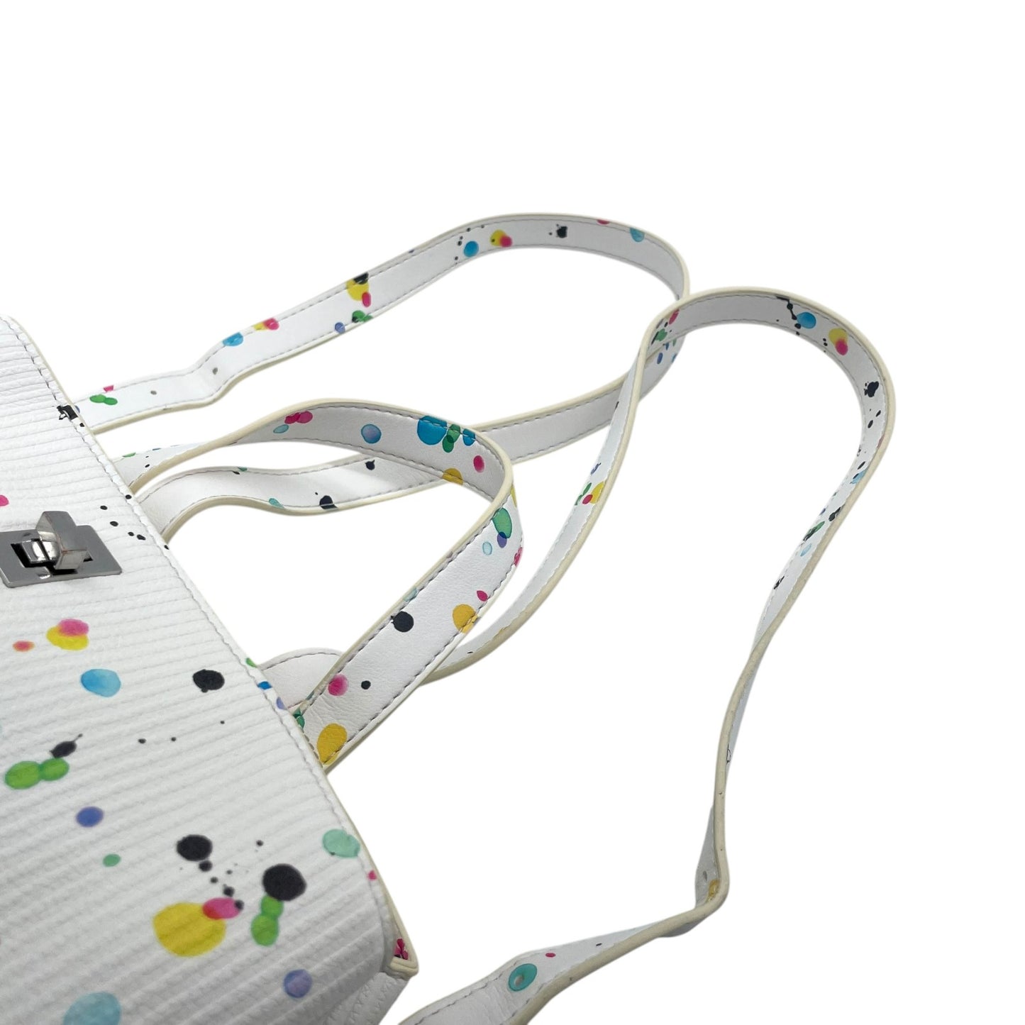 デシグアル Desigual バックパック リュック 白 ホワイト カラフル ペイント柄 マルチカラー アートデザイン S95