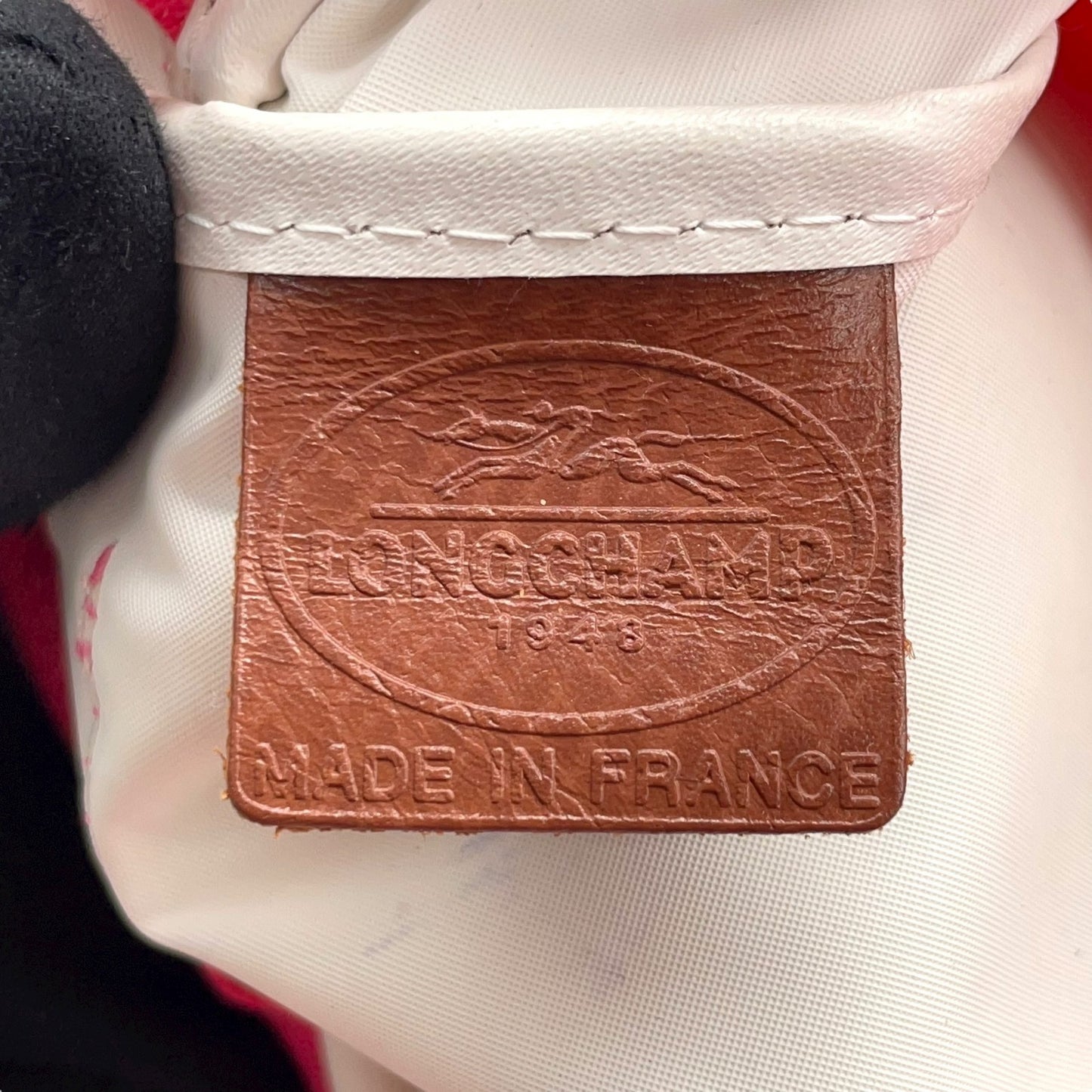 ロンシャン LONGCHAMP ナイロン ショルダーバッグ ピンク ブラウン 茶色 レザー ツインポケット メッセンジャーバッグ ゴールド金具 レディース U2